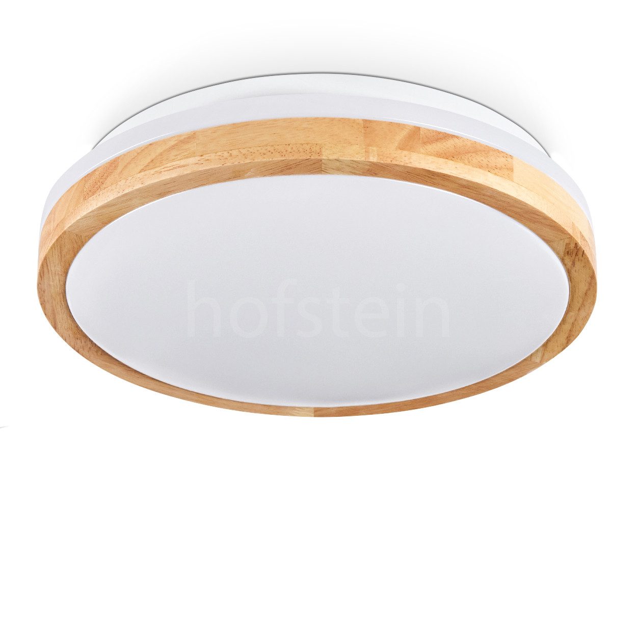 hofstein Deckenleuchte moderne Deckenlampe aus Metall/Bambus/Kunststoff in günstig online kaufen