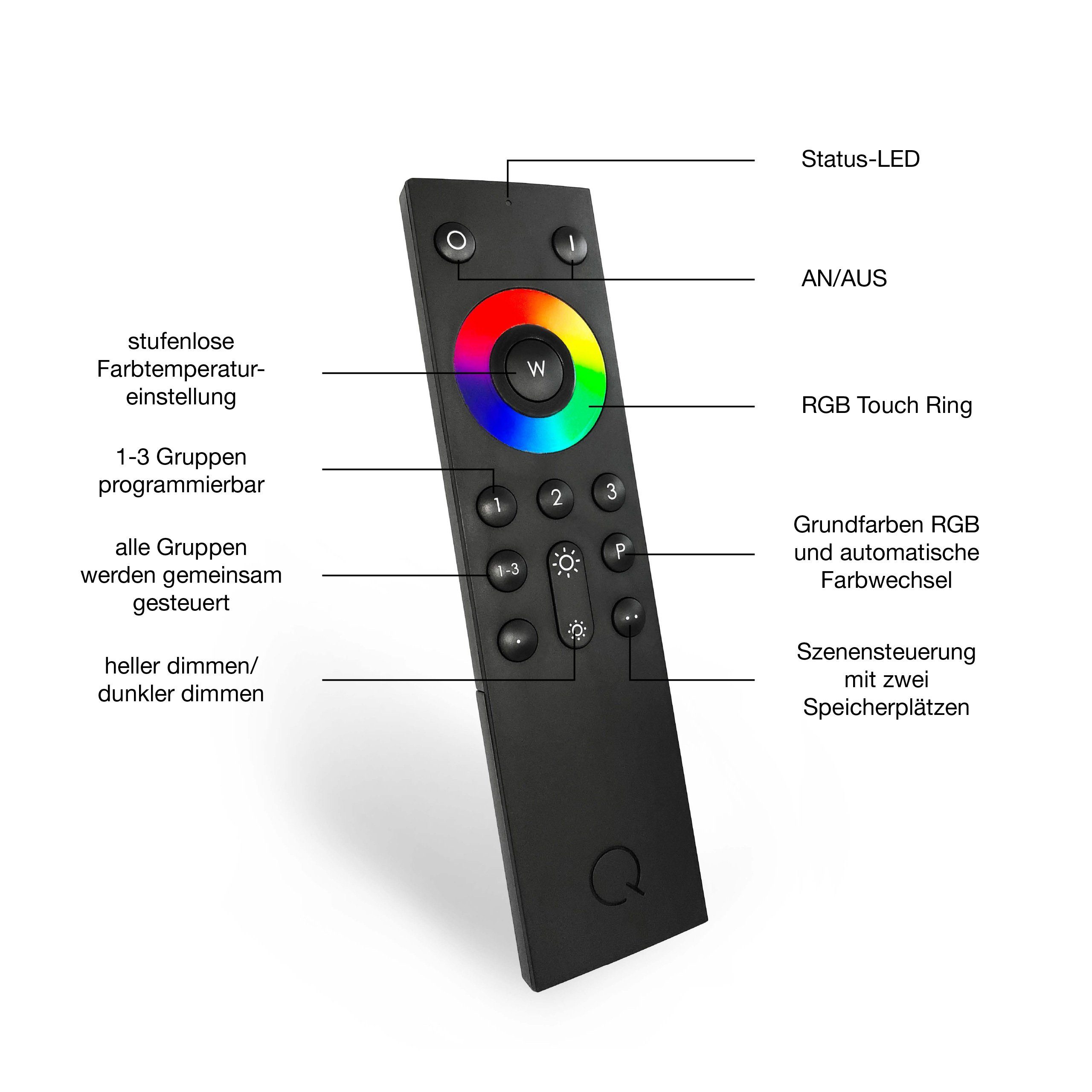 Paul Neuhaus mit Smarte Farbwechsel Alexa-tauglich APP, Home, CCT-Farbtemperaturwechsel, LED Deckenleuchte KATE, LED-Leuchte Leuchtmittel, - Smart Q über Dimmfunktion, steuerbar Memoryfunktion, CCT