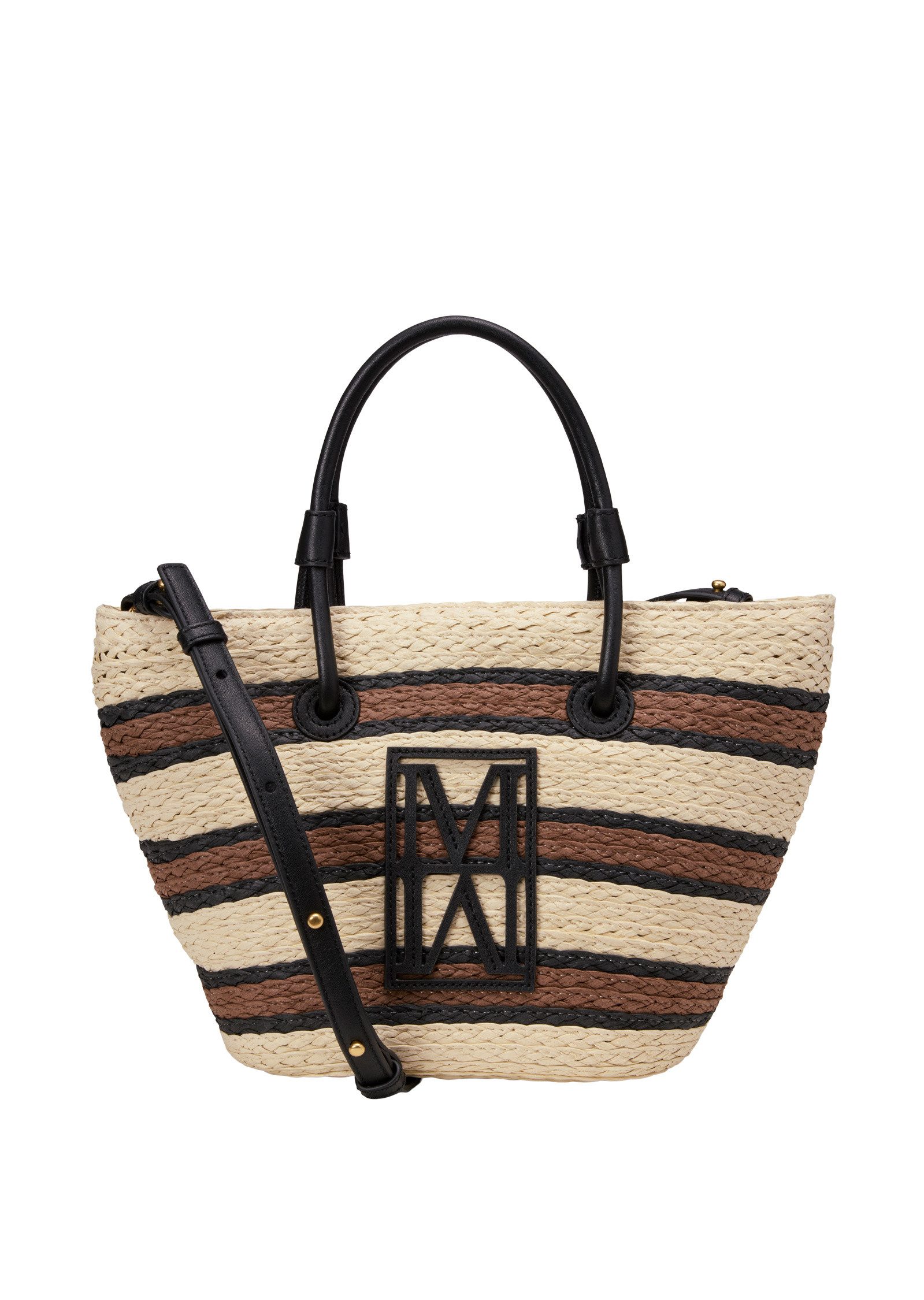 Shopper mit edlen Echtleder-Details