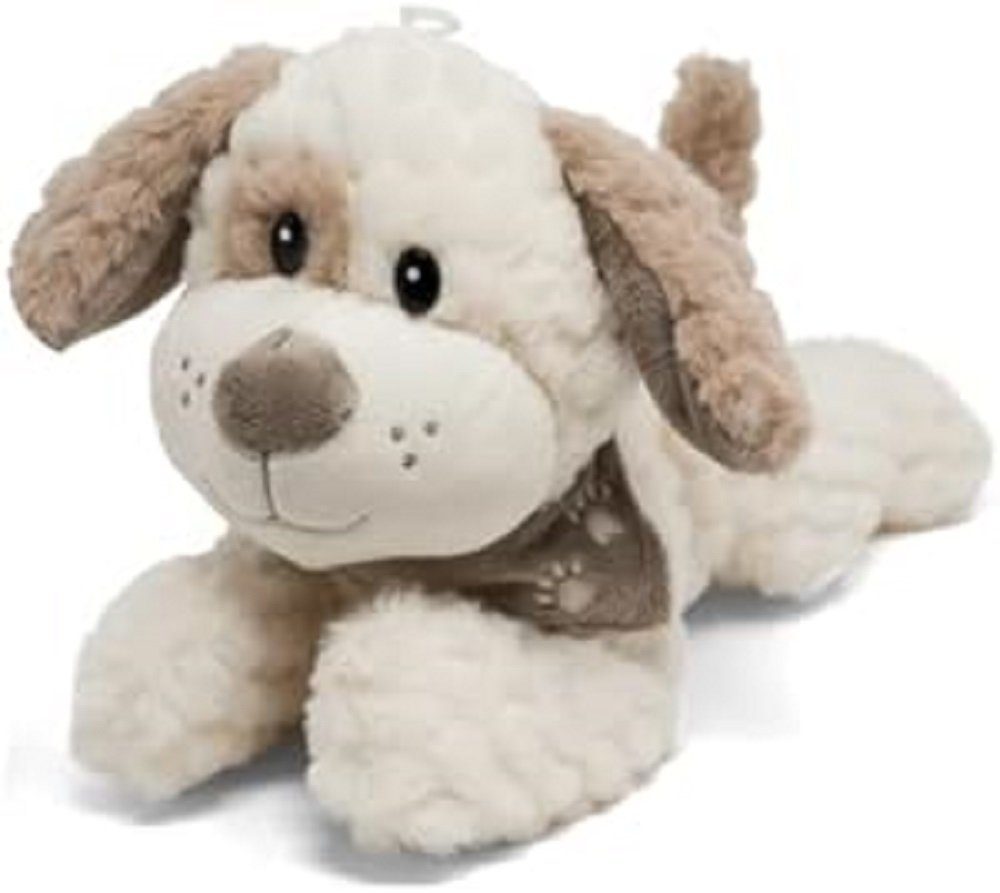 L und B Plüsch Kuscheltier Hund, weicher Strukturplüsch ca 31cm Plüsch mit Halstuch (1-St)