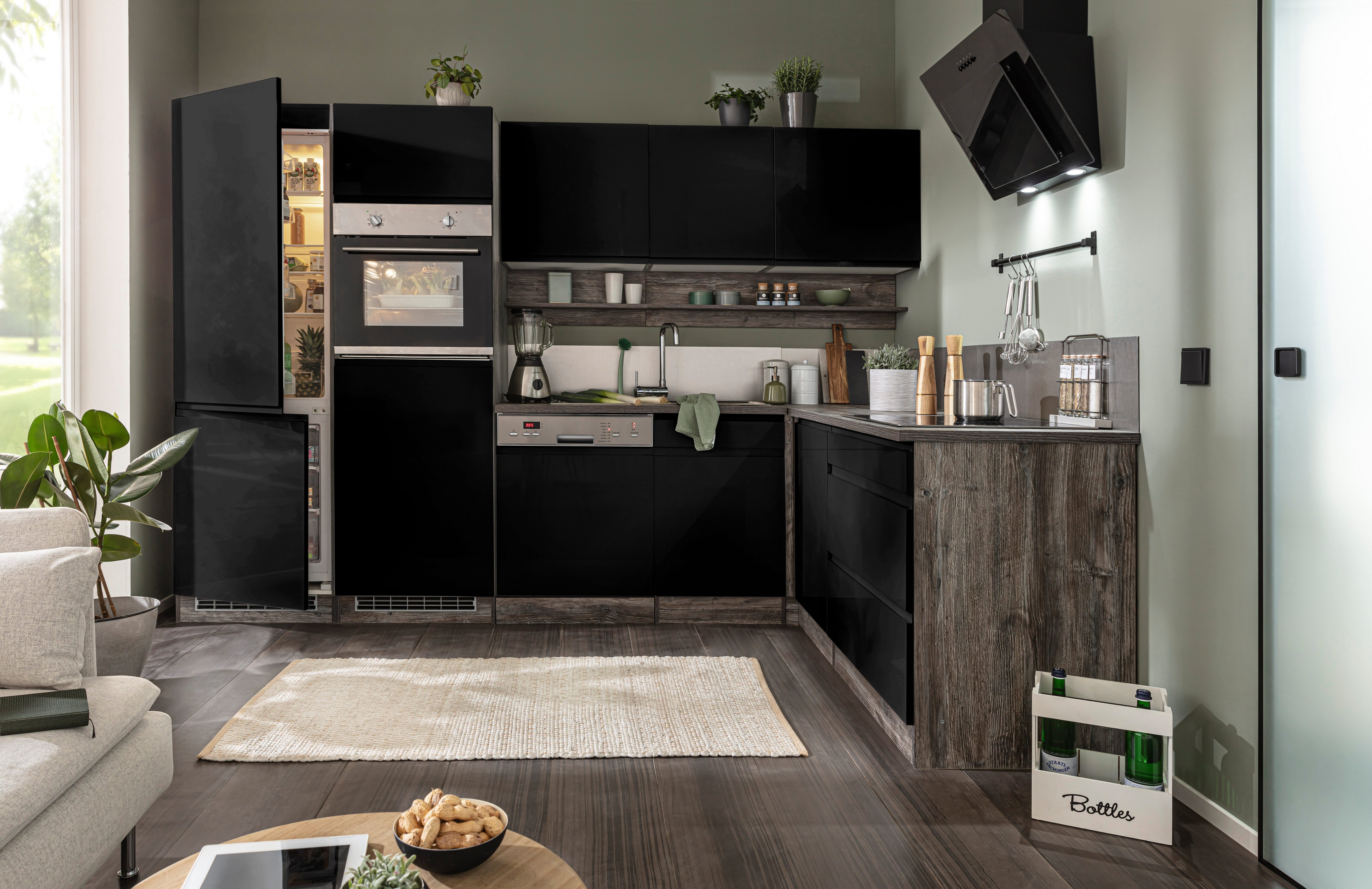 KOCHSTATION Winkelküche KS-Virginia, Stellbreite 290/190 cm cm, wahlweise mit Induktion