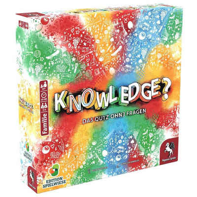 Pegasus Spiele Spiel, Familienspiel 59070G - Knowledge? Das Quiz ohne Fragen Edition Spielwiese DE, Partyspiel