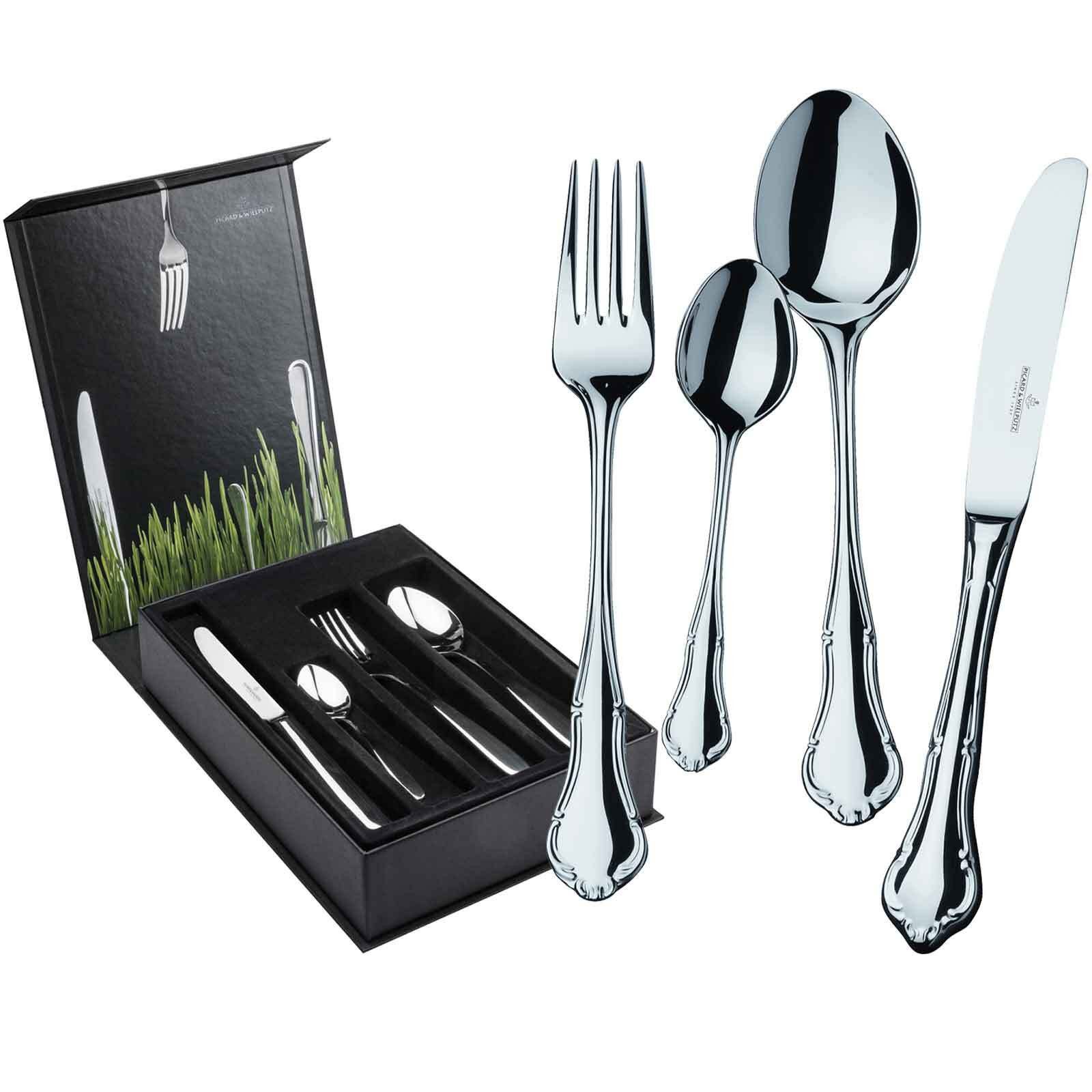 Picard & Wielpütz Solingen Besteck-Set Palazzo Tafelbesteck inkl. Besteckbox 24er Set (24-tlg), Metall, Spülmaschinengeeignet