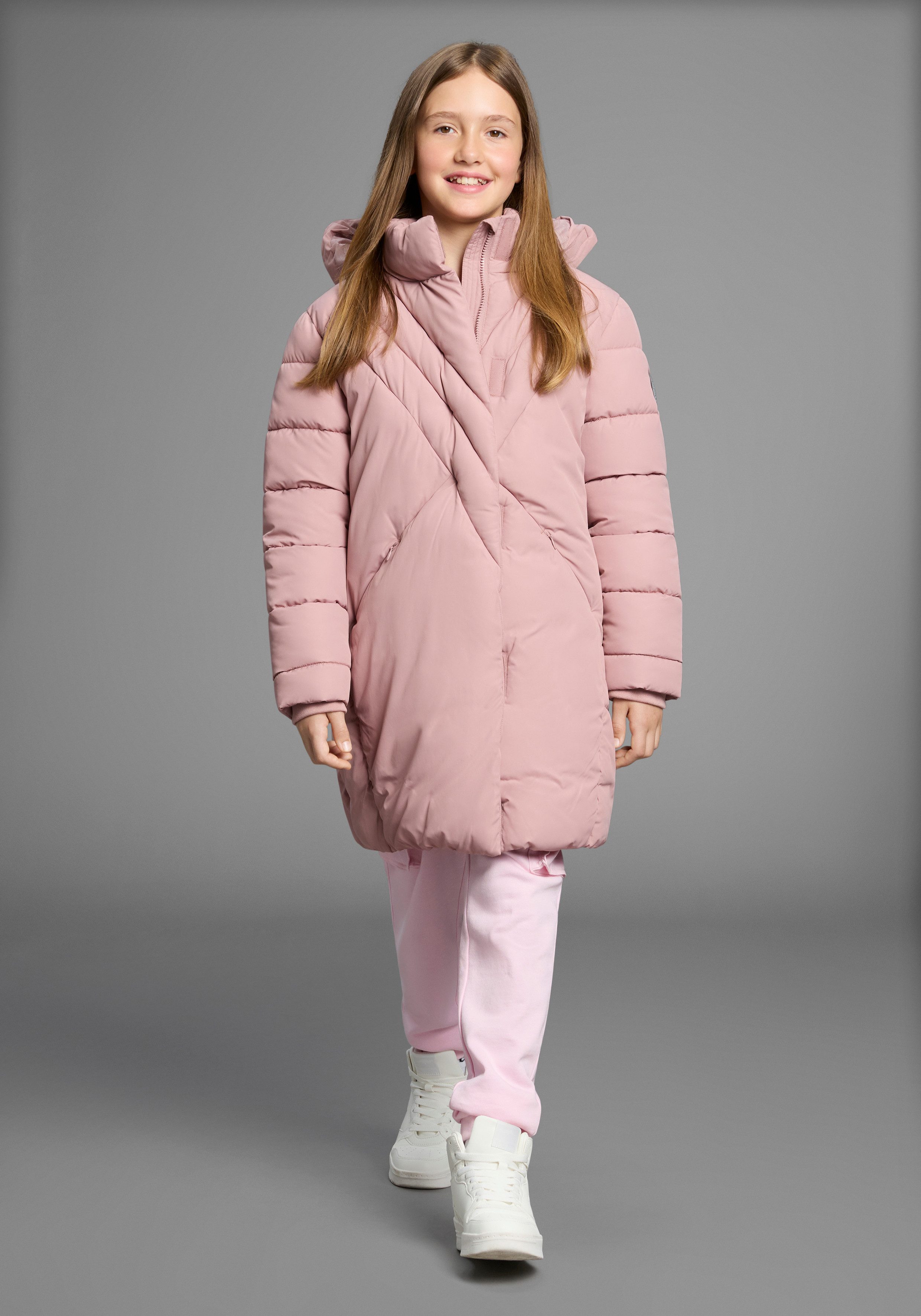KangaROOS Outdoorjacke Wintermantel Steppmantel, mit modischer Steppung, warm gefüttert – Bild 4 von 5