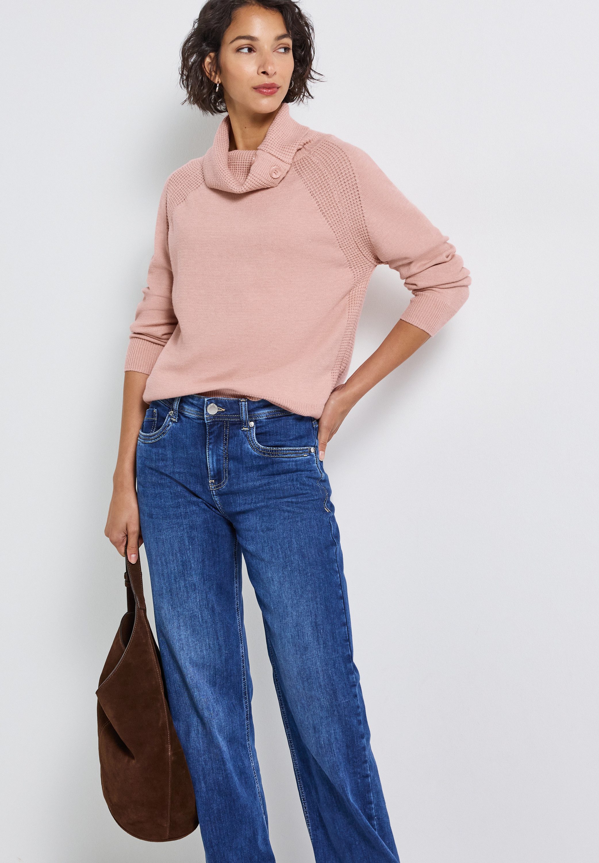 STREET ONE Rollkragenpullover mit Stehkragen