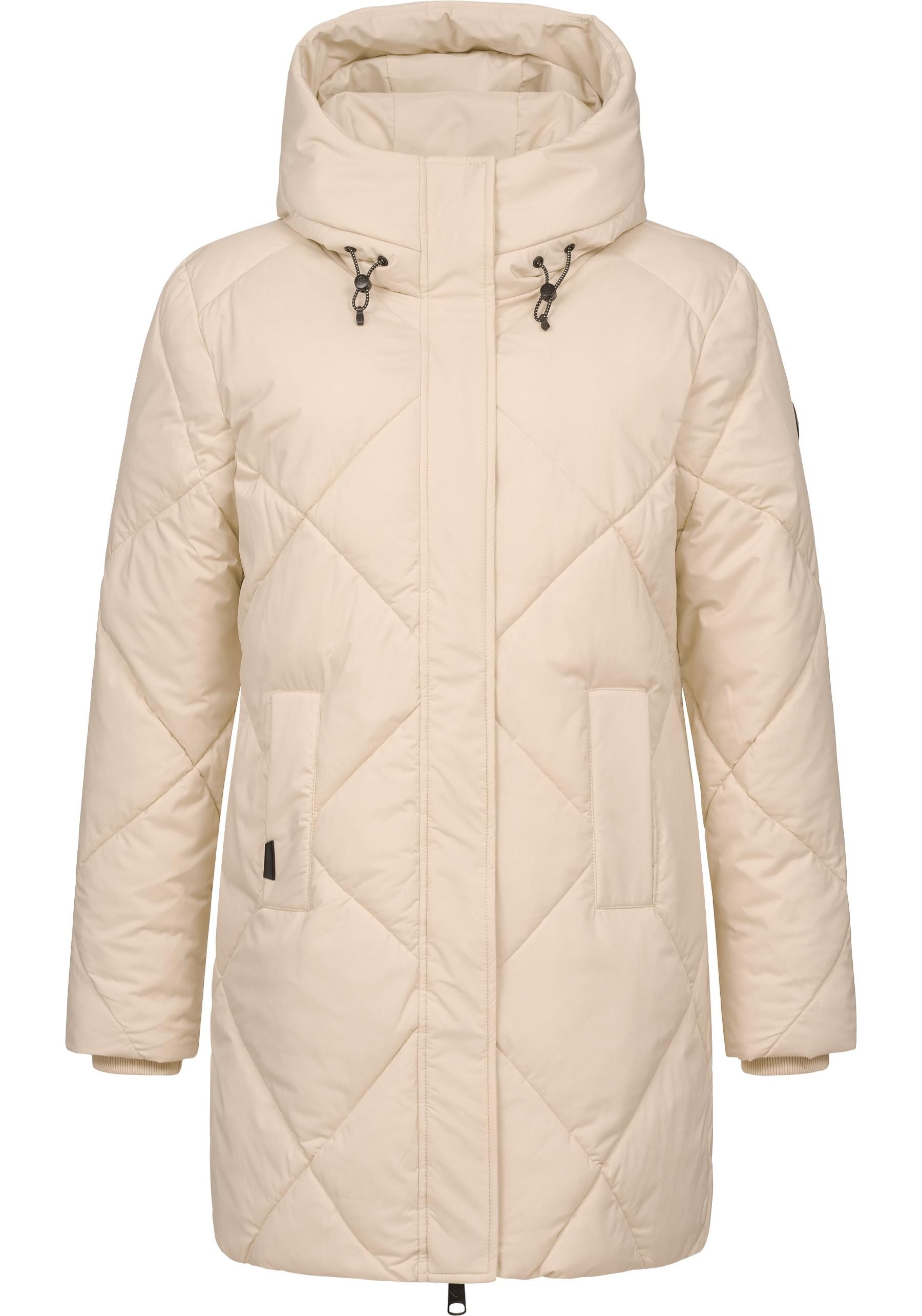 Ragwear Steppmantel Diamanta Wasserdichter Damen Kurzmantel mit Kapuze günstig online kaufen