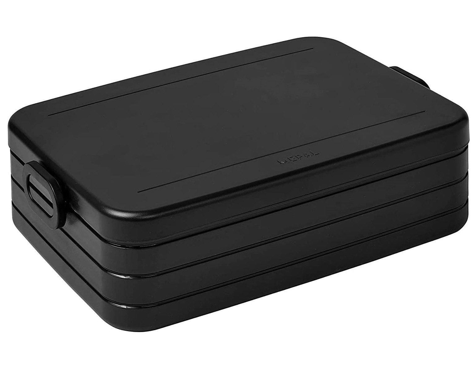 Mepal Lunchbox Lunchbox Take A break large, Brotdose mit Trennwand, 1500 ml, Geeignet für bis zu 8 Butterbrote, Nordic Black