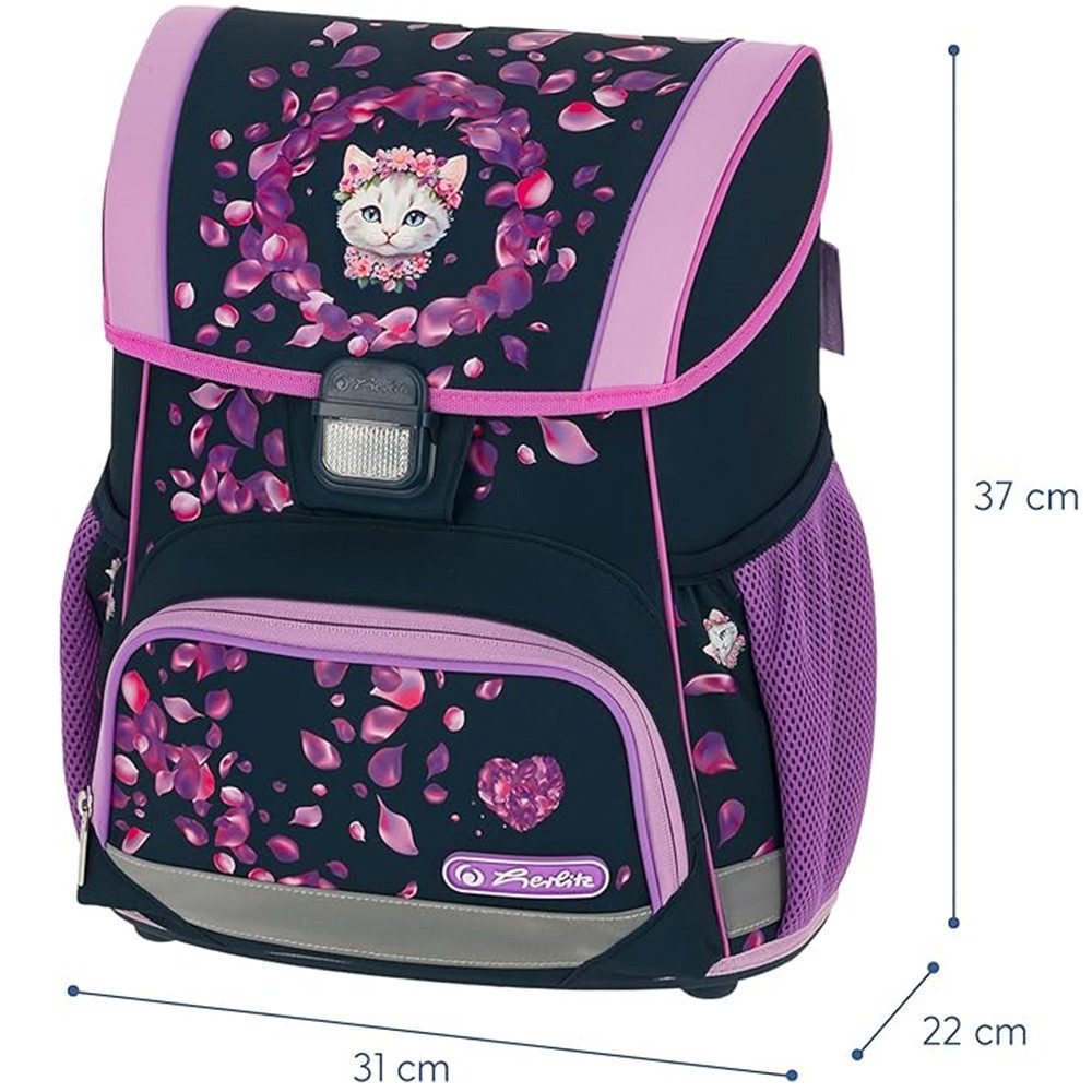 Herlitz Schulranzen Set Loop Plus 10-teilig 2026 Mädchen Blossom Dance Kitty