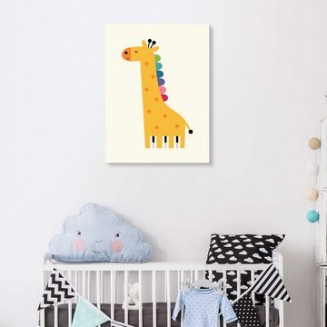 Posterlounge Forex-Bild Andy Westface, Giraffe Klavier, Babyzimmer Kindermotive