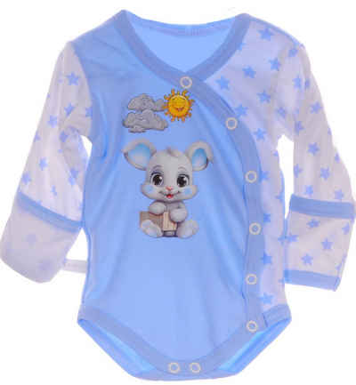 La Bortini Body Wickelbody Baby angarmbody mit Kratzschutz für Babys und Kinder