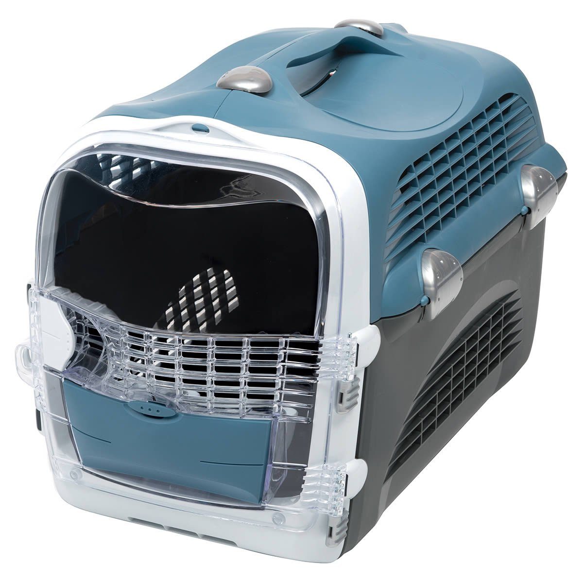 Catit Tiertransportbox Cabrio Transportbox blau/grau