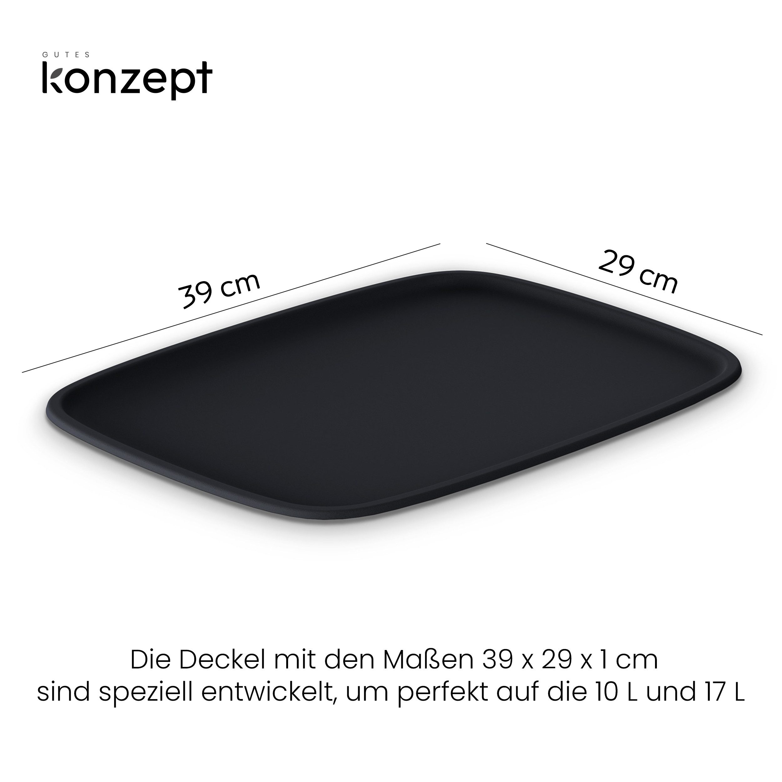 KONZEPT Stapelbox Aufbewahrungsbox 3er Set Aufbewahrungskorb günstig online kaufen