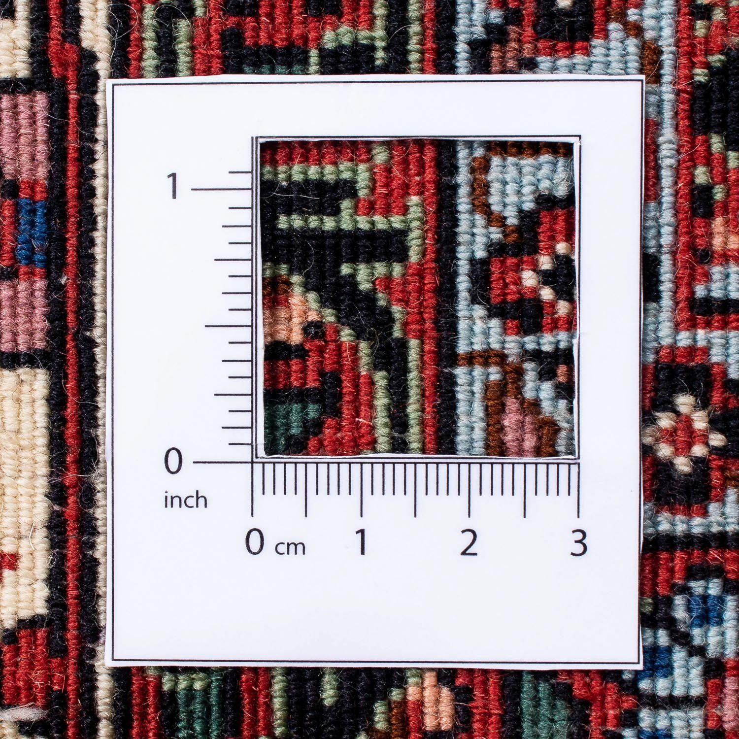 hellrot, Zertifikat - Perser mm, morgenland, Bidjar cm Einzelstück rechteckig, Wohnzimmer, 15 Orientteppich x mit 245 Höhe: - Handgeknüpft, 176 -