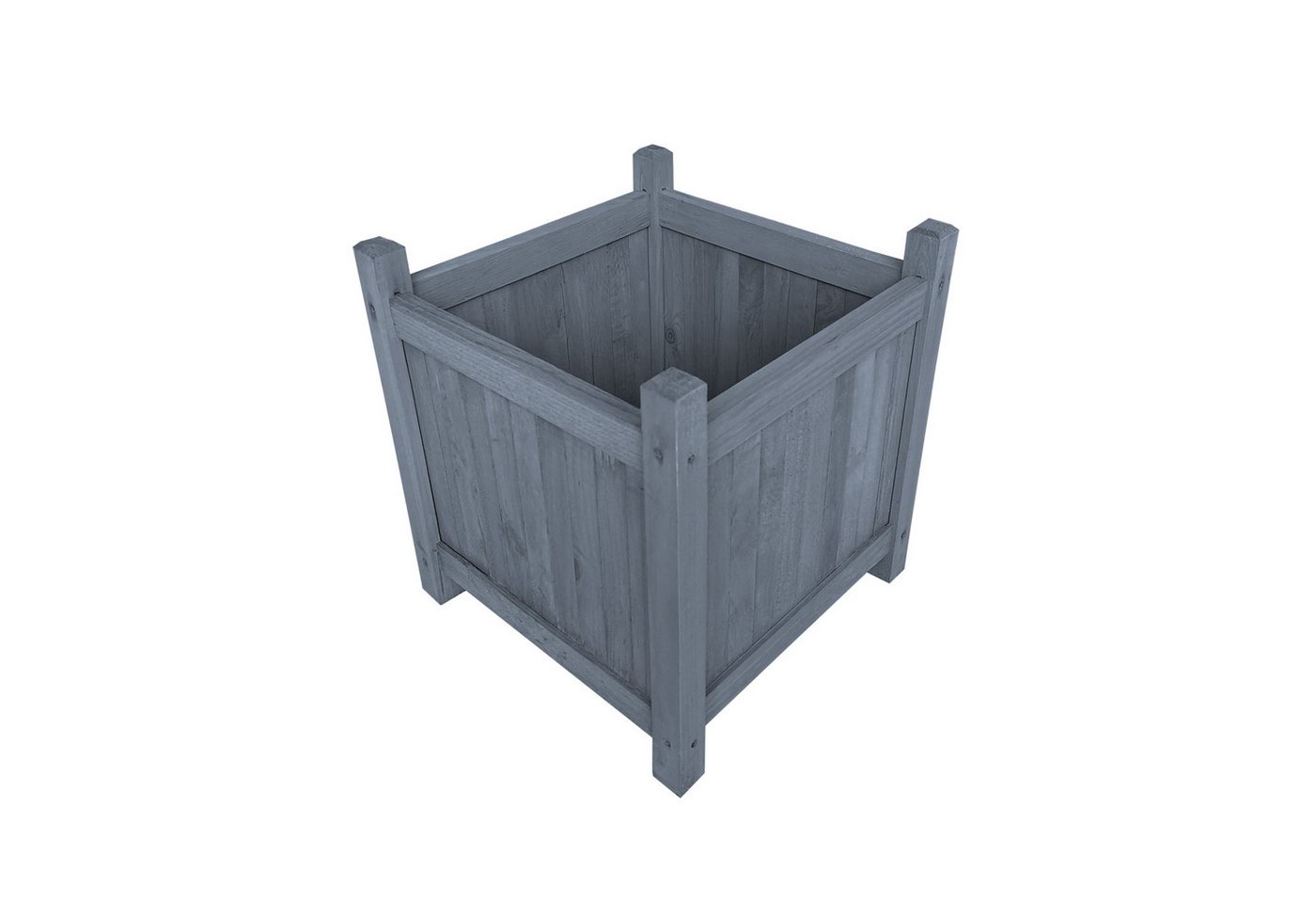 Thumbnail - HTI-Living Blumenkasten Holz-Pflanzkasten in Graublau für Garten, Terrasse und Balkon (Stück, 1 St., 1x Pflanzkübel), Pf...