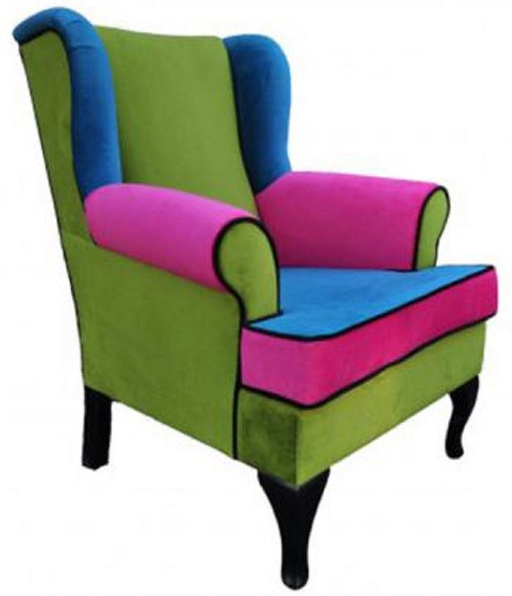 Xlmoebel Ohrensessel Chesterfield Relaxsessel mit hochwertiger Polsterung (CHESTERFIELD SESSEL USZAK 2 MULTI-COLOR), Hergestellt in Europa