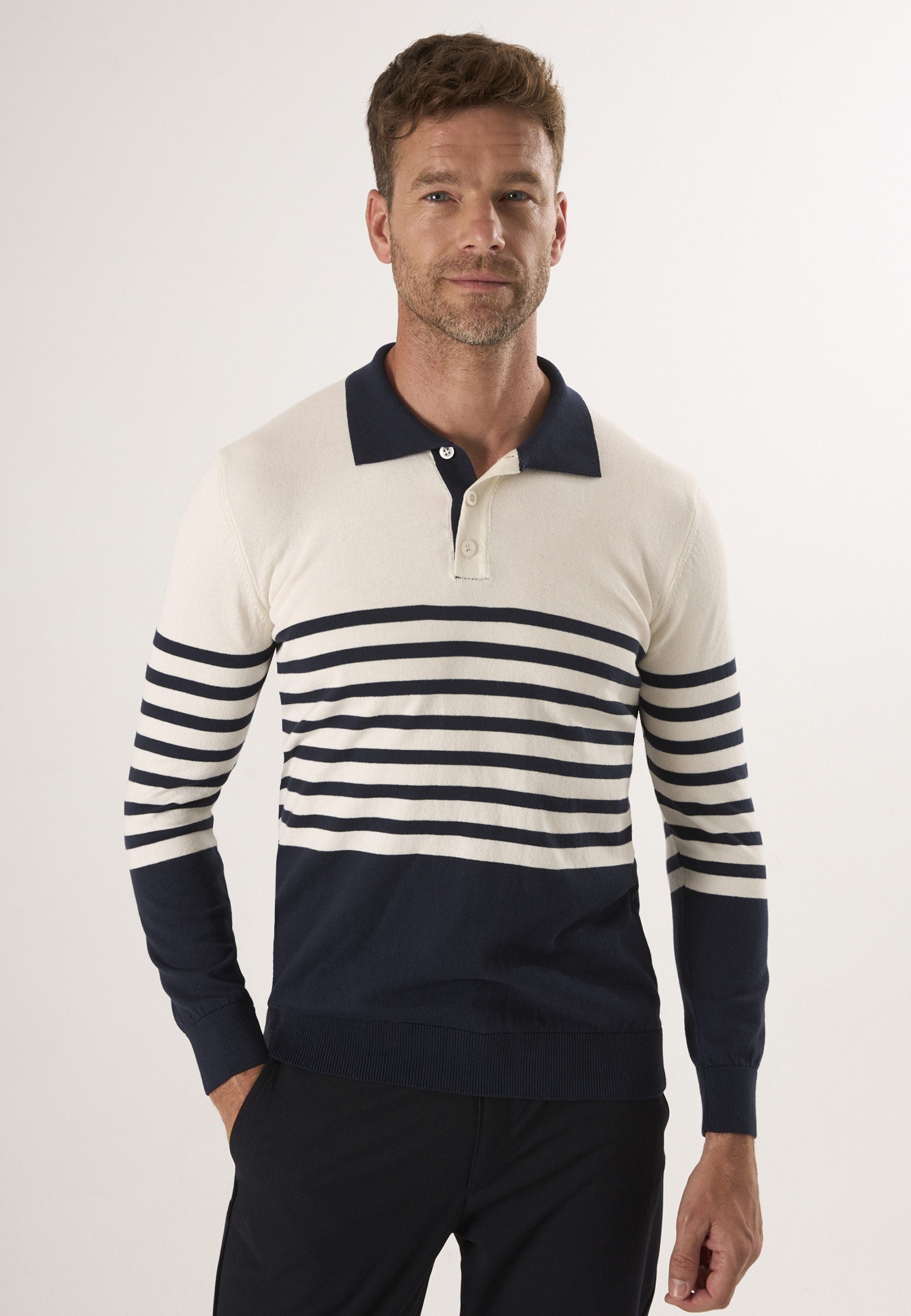 Polokragenpullover Strickpullover mit Polokragen