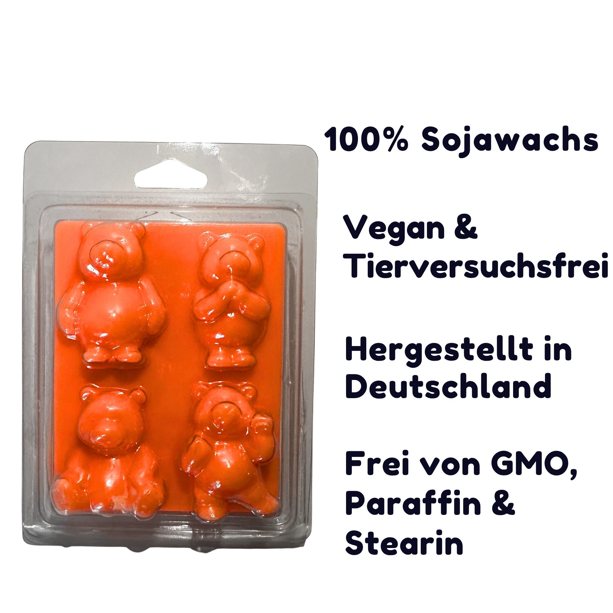WonderWax Duftwachs WonderWax® Neon Duftriegel 6 x Duftwachs Bären (Princess Pearl), Duftrichtung: Princess Pearl