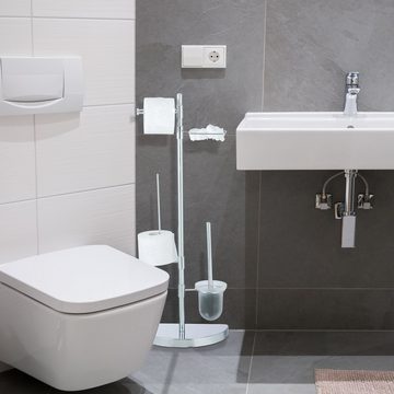 relaxdays Badezimmer-Set WC-Garnitur universal