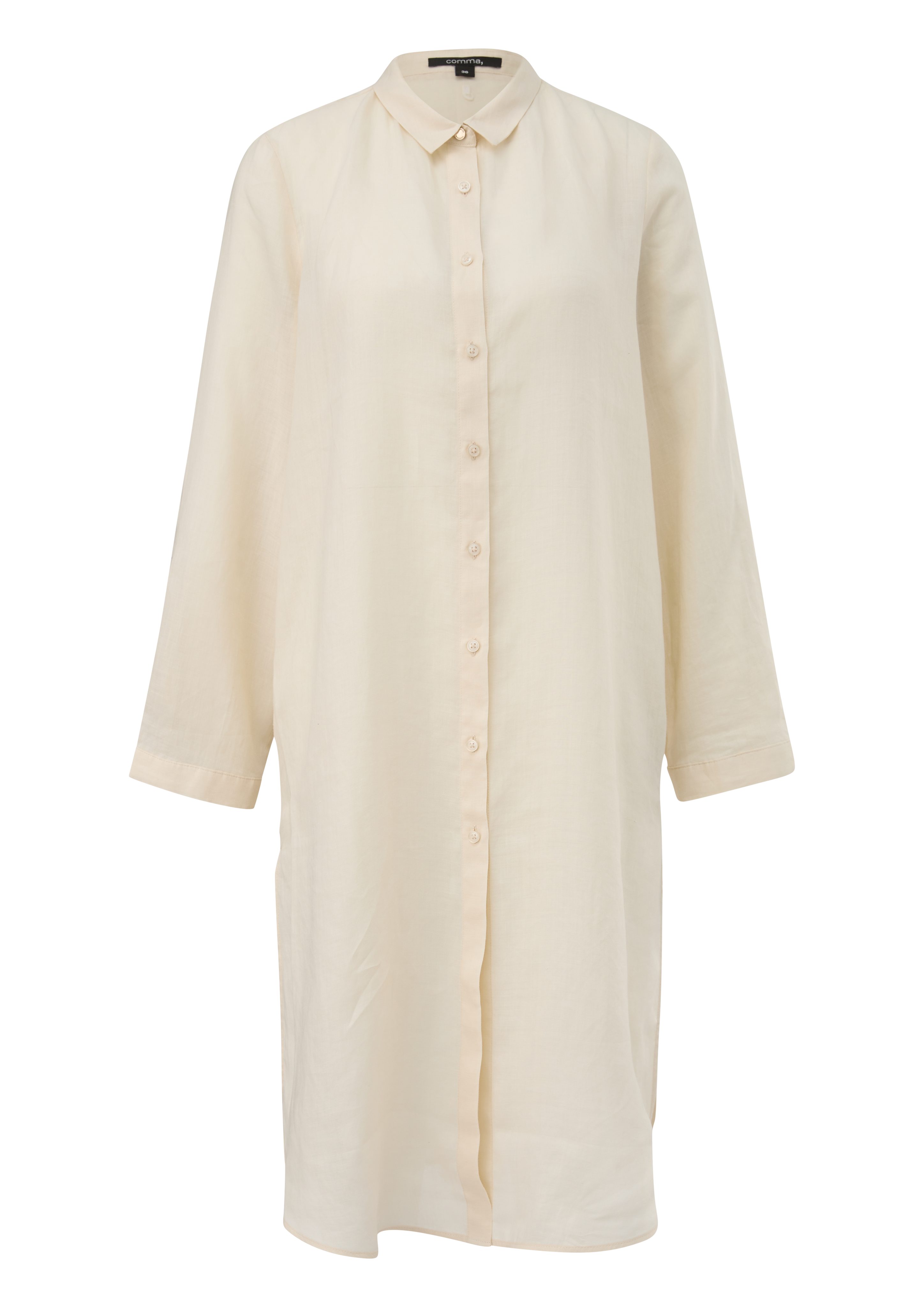 Langarmbluse Kleid aus Ramie