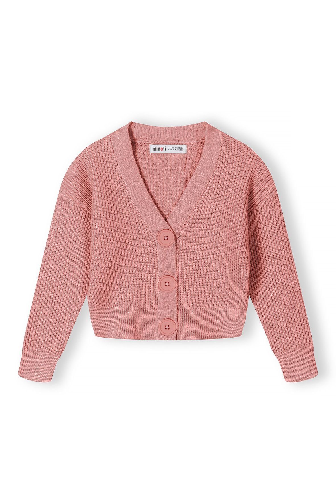 MINOTI Cardigan mit Knopfleiste Rosa (12m-14y)