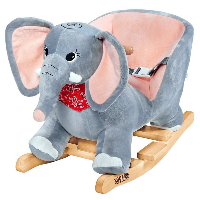Deuba Schaukeltier Elefant, Schaukelelefant Schaukeltier Wippe Kinder Baby Spielzeug Elefant