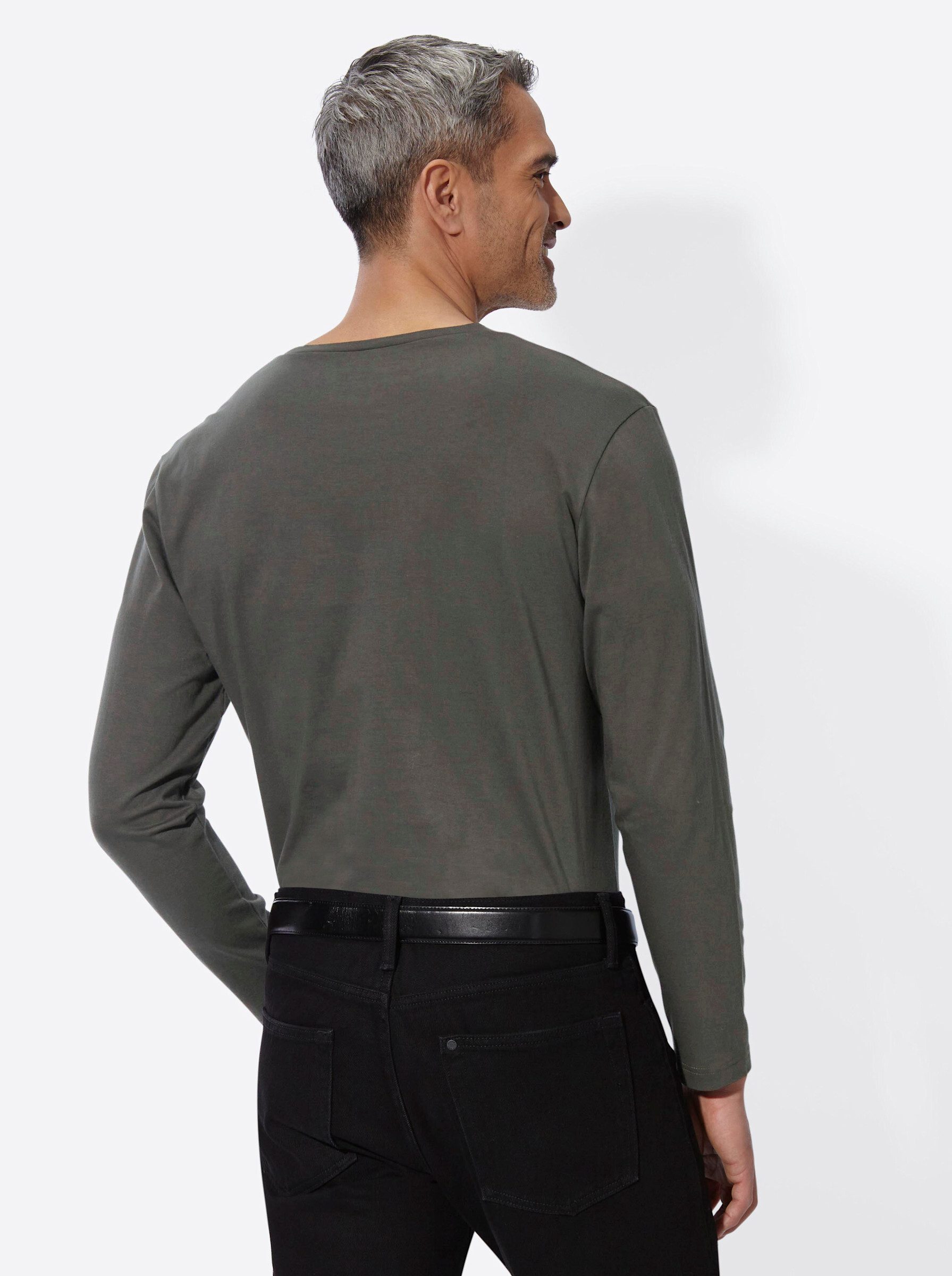 Sieh an! T-Shirt Langarm-Shirt Langarm