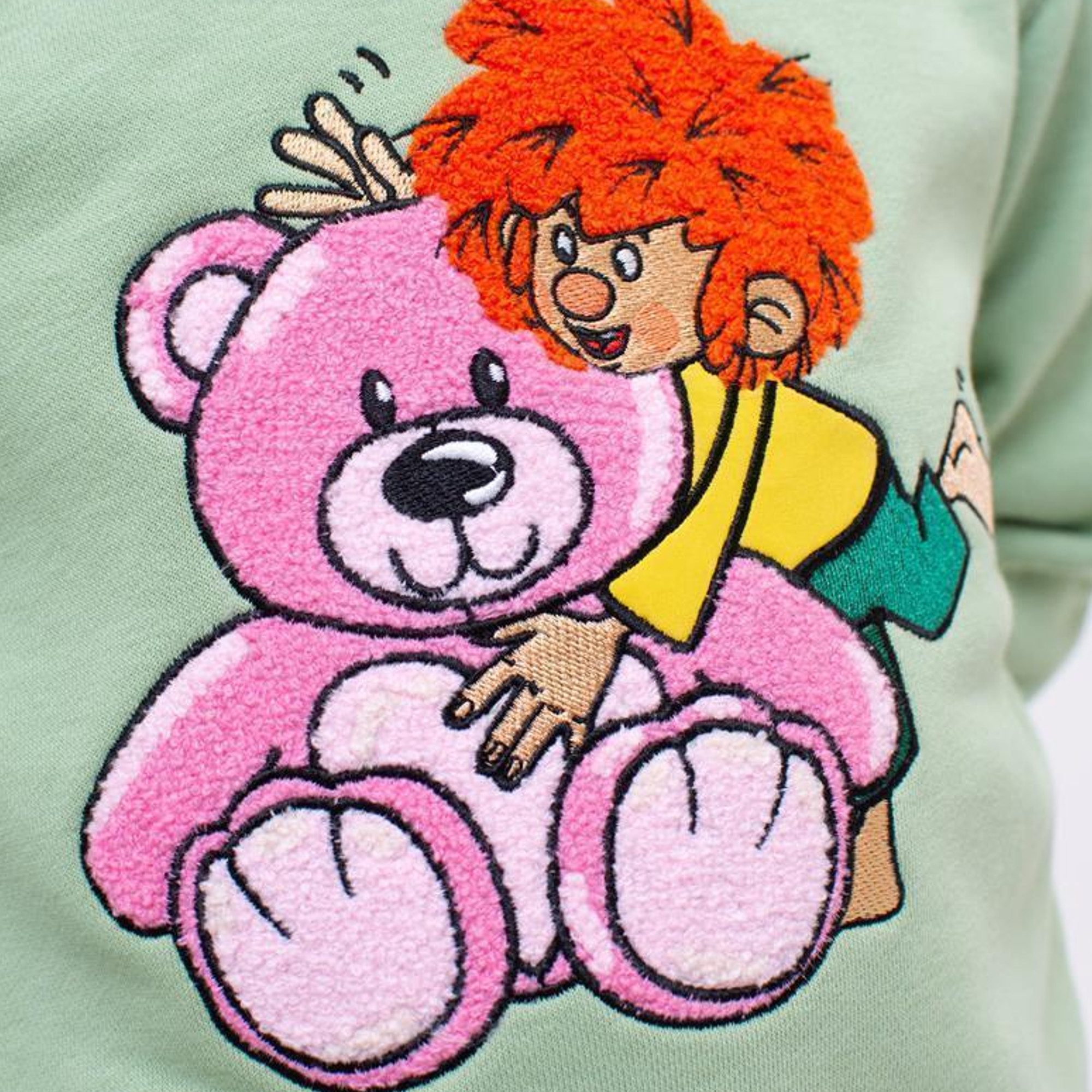 Bavarian Caps Rundhalspullover Bavarian Caps Sweater "Pumuckl" - grün (Kinder) (Pullover, Pullover, Sweater)