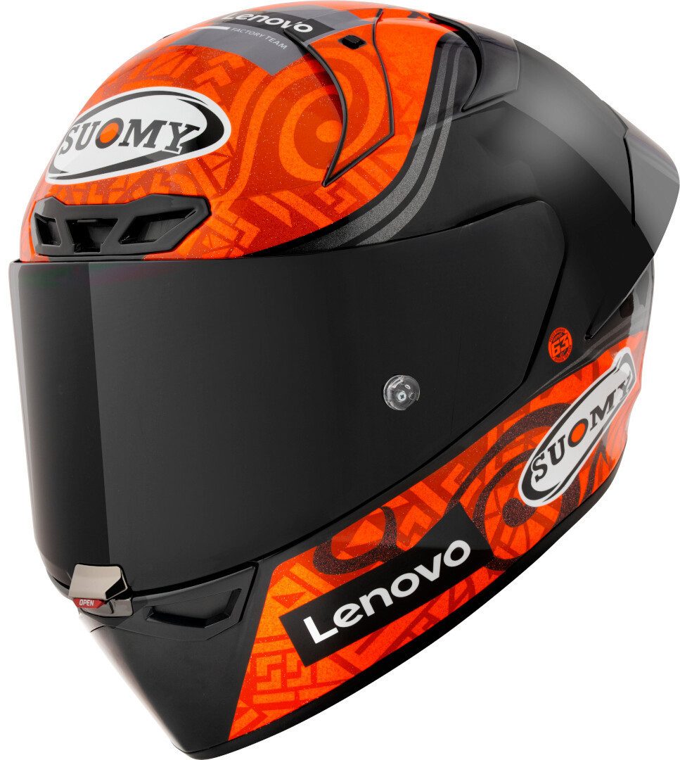 Suomy Motorradhelm S1-XR GP Carbon Bagnaia Replica E06 Helm, Notfallsystem-Polsterung (EQRS)