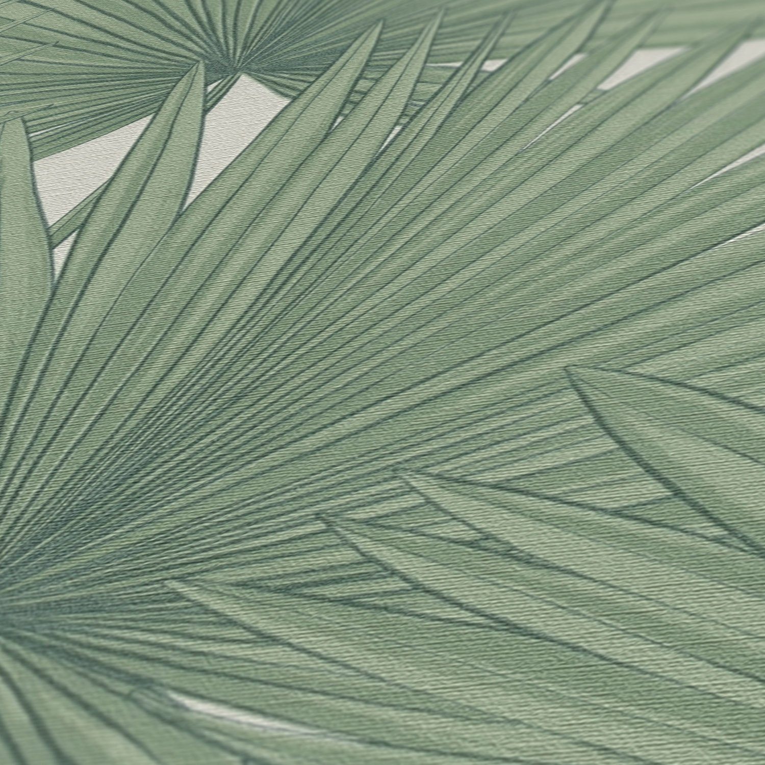 A.S. Création Palmenblätter, matt, Tapete Vliestapete St), mit Tapete geprägt, Floral Antigua (1 grün,hellgrün,naturweiß