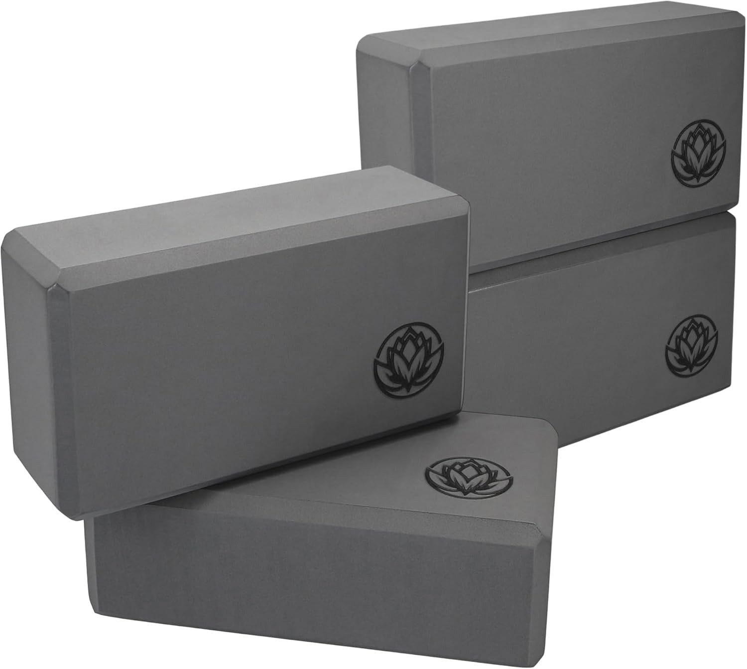 VonBueren Yogablock, 22x12x7,5cm je Yoga Block, Yogablöcke für Damen und Herren aus EVA, (4-tlg), leicht, unterstützen Komfort und sicheren Halt bei Übungen
