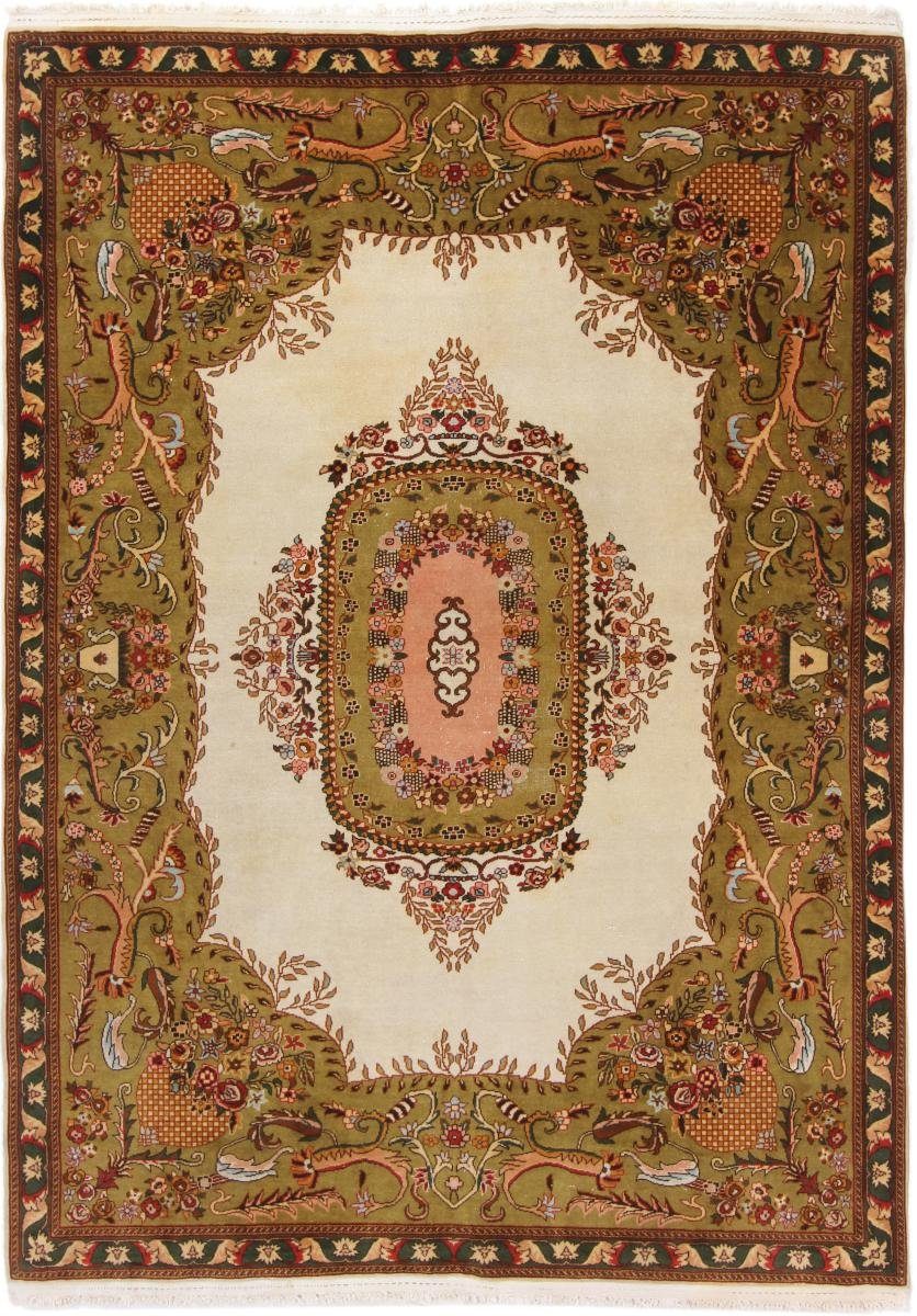 Orientteppich Tabriz 143x197 Handgeknüpfter Orientteppich, Nain Trading, rechteckig, Höhe: 5 mm