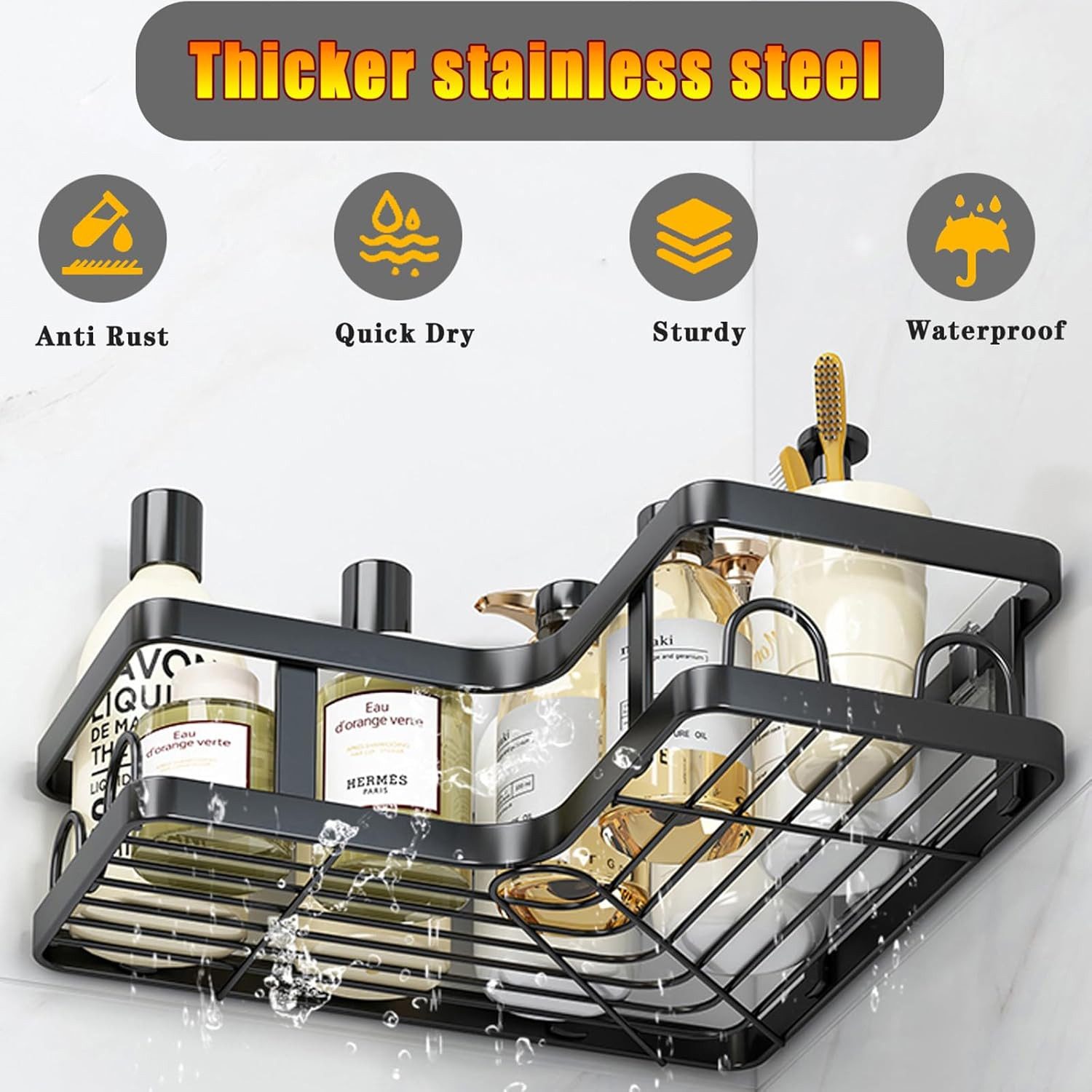 BlingBin Duschregal 3 Stück Seifenhalter Dusche günstig online kaufen
