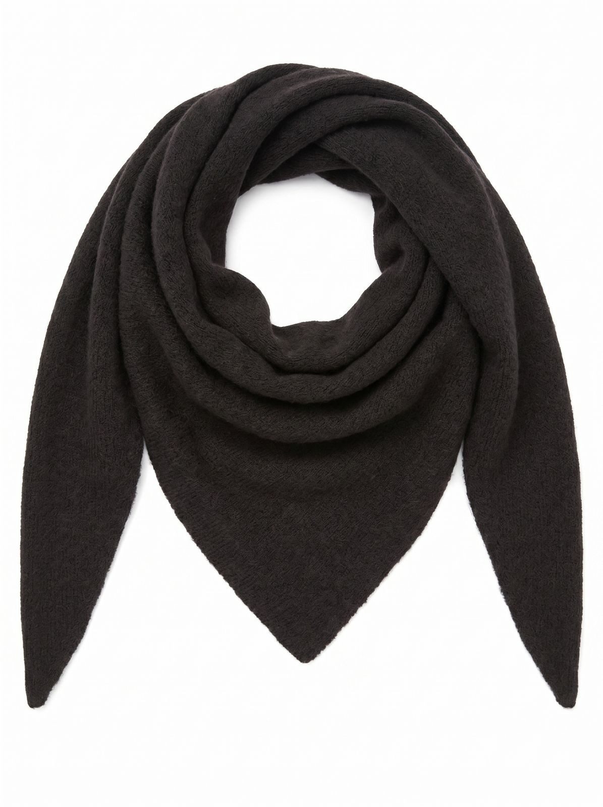 styleBREAKER Dreieckstuch Leichtes Strick Dreieckstuch Woll-Anteil, (1-St)