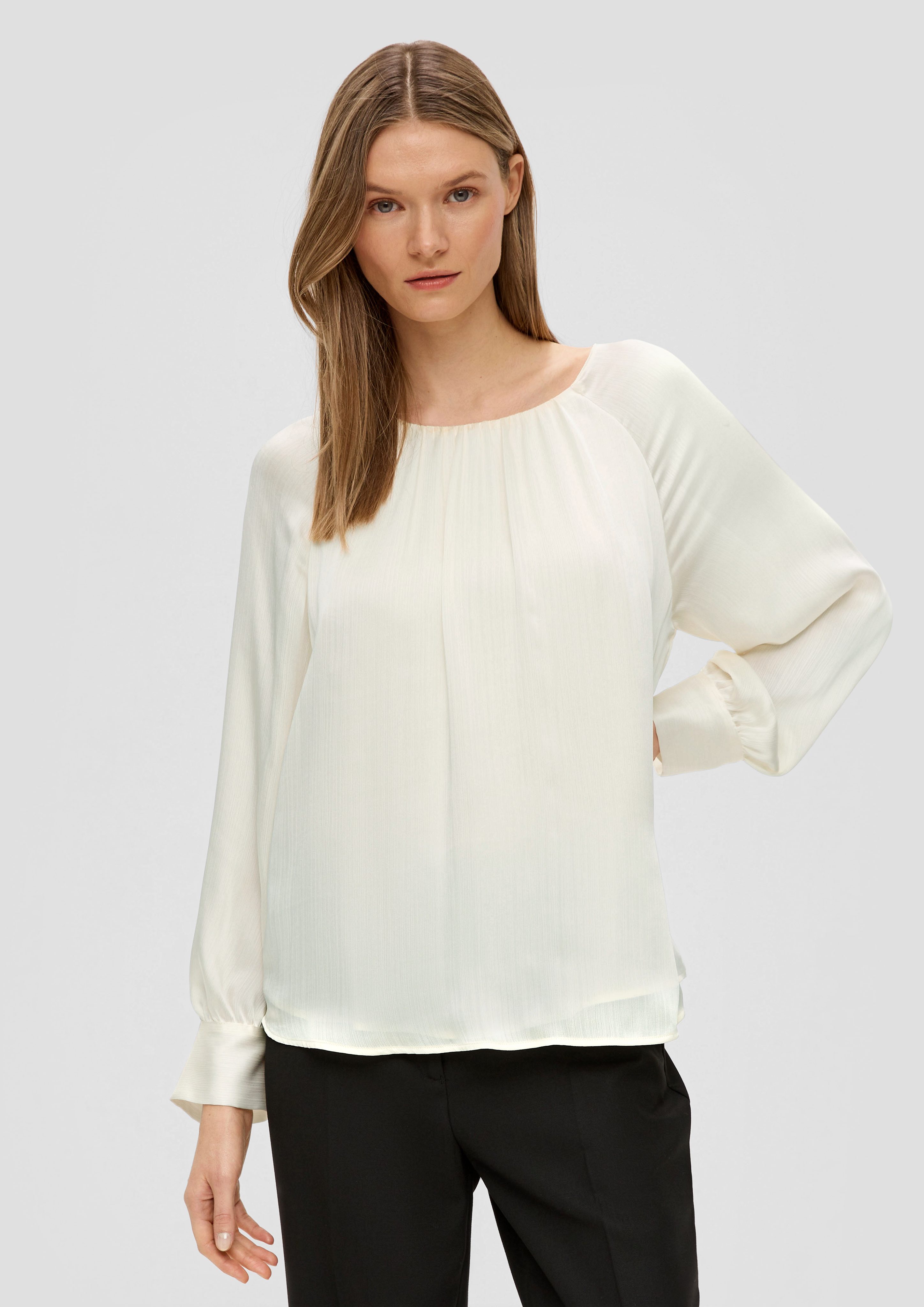 Langarmbluse Langarmbluse aus Chiffon