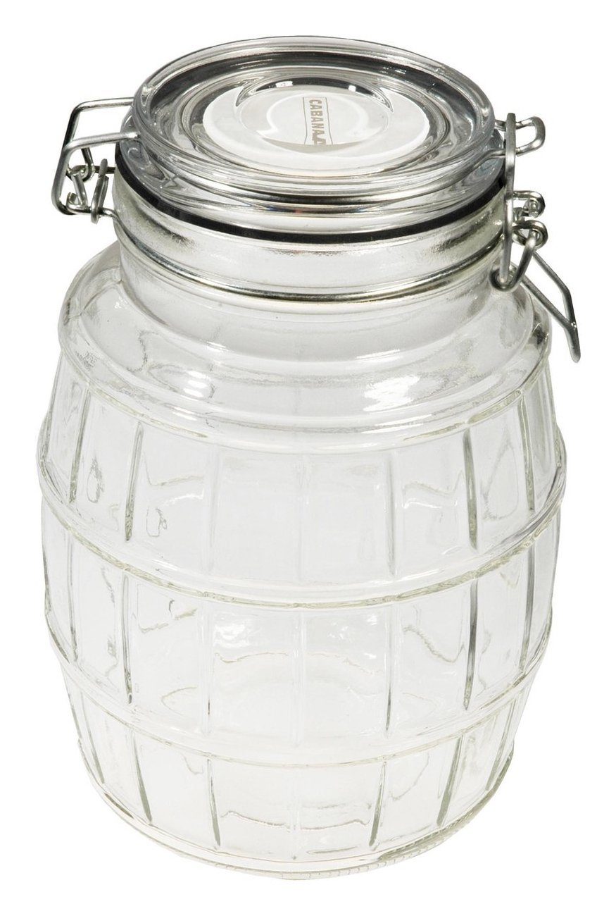 Capventure Vorratsglas Vorratsglas Vorratsdose Vorratsbehälter Bonboniere 1750ml Auswahl Weiß | Vorratsgläser