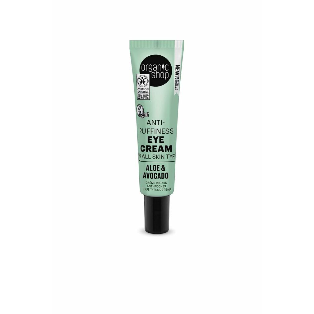 Organic Shop Augencreme Aloe Crema De Ojos Anti-Puffiness 30ml