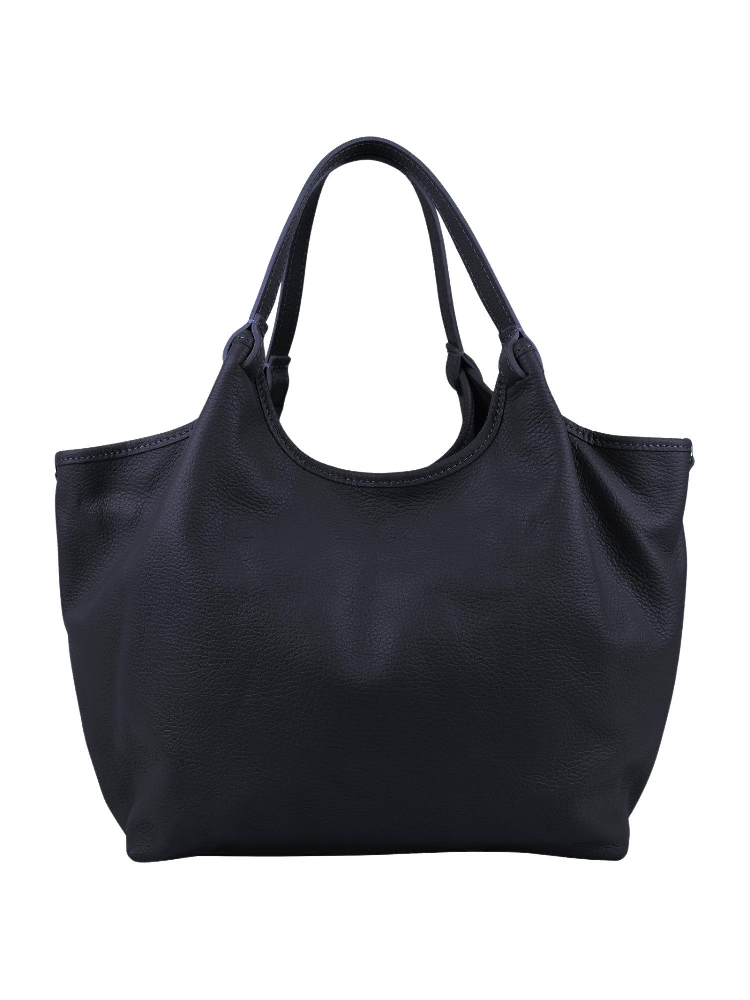 BRISE TASCHE Shopper Geräumiger Echtleder-Shopper mit Schulterriemen und 3 Fächern, Echtleder, Reißverschlussfächer, abnehmbarer Schulterriemen