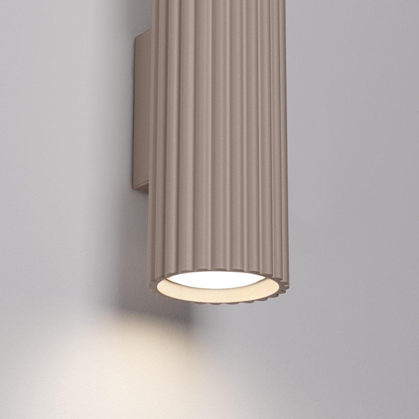 SOLLUX lighting Wandleuchte Wandleuchte Karbon 20 Taupe, Nicht enthalten – Bild 5 von 5