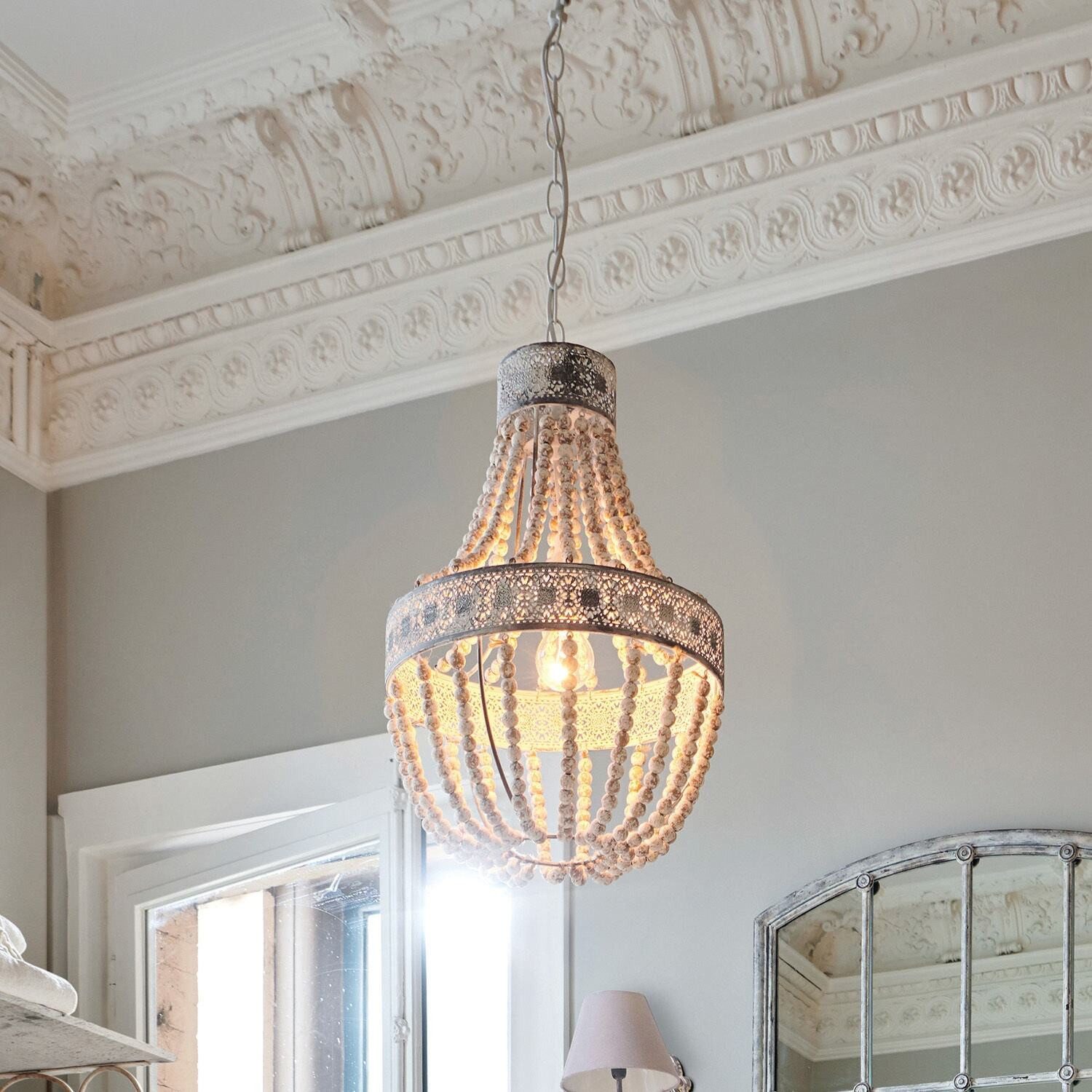 Mirabeau Hängeleuchten Hängelampe Valcourt antikweiß günstig online kaufen