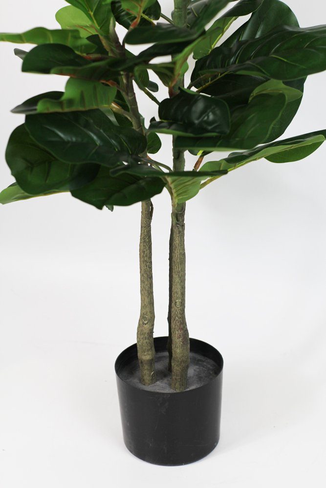 Kunstpflanze KP392 Ficus Lyrata, Real-Touch, Topf Arnusa, 115 cm, fertig im Höhe