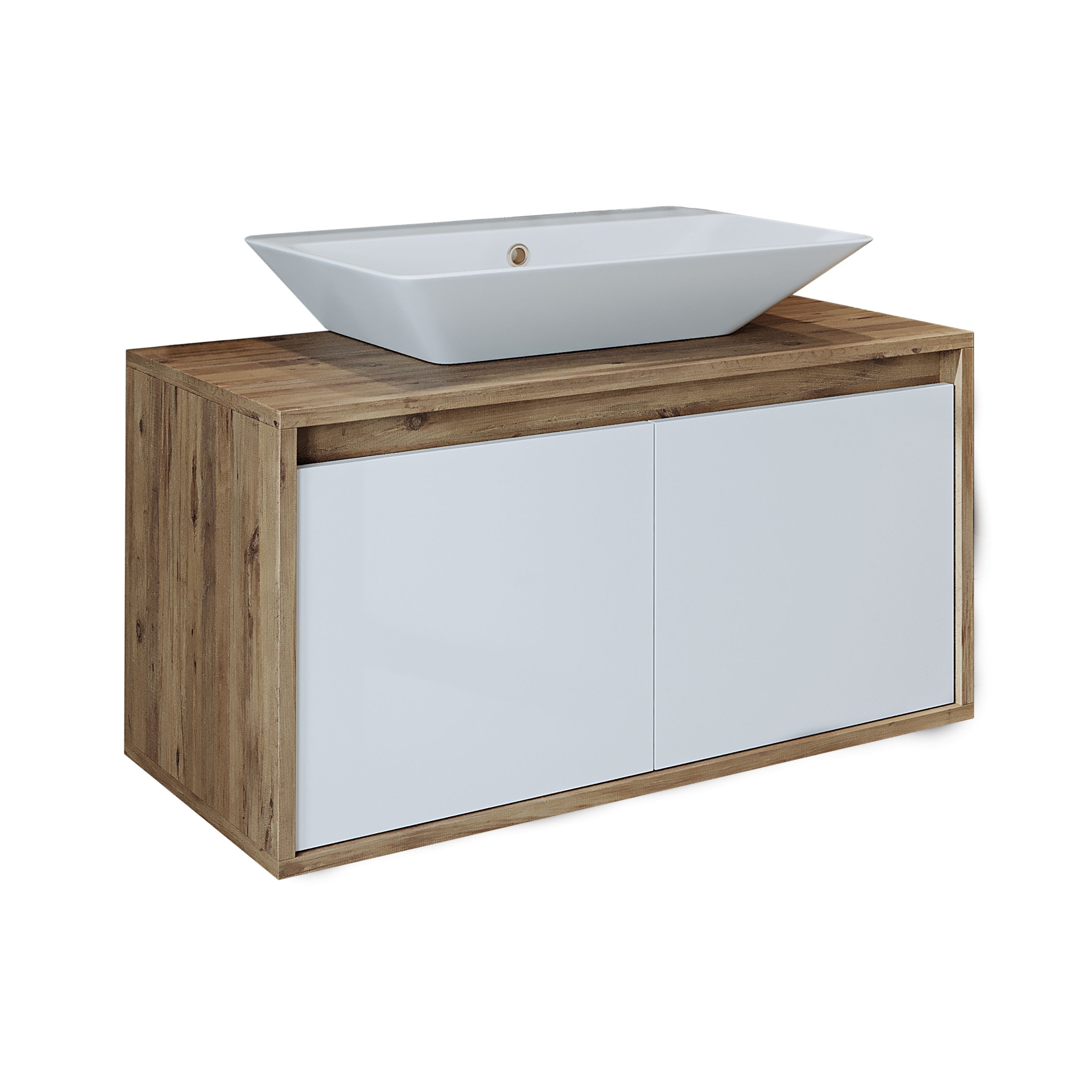 Roomart Badmöbel-Set, (Badezimmermöbel ATLANTIC 85cm in günstig online kaufen