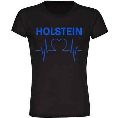 multifanshop T-Shirt Damen Holstein - Herzschlag - Frauen