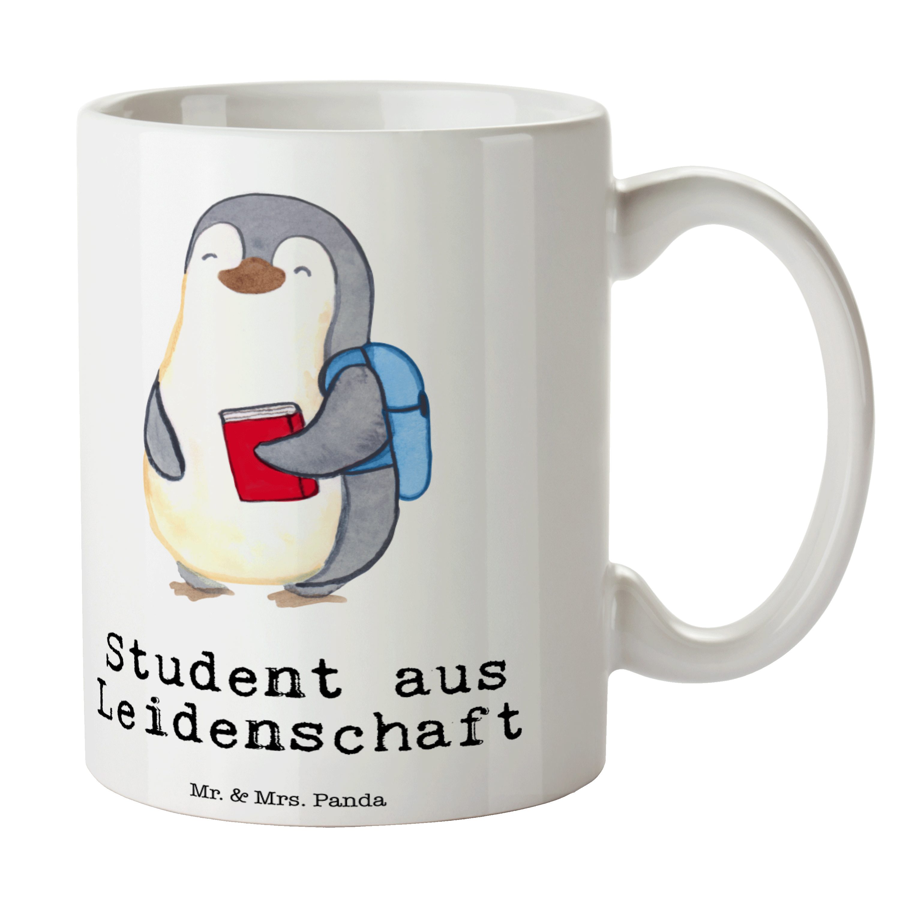 Mrs. & Geschenk, aus Student Weiß Beruf, Motive, Dank, - Leidenschaft Panda - Tasse Mr. Keramik Tasse