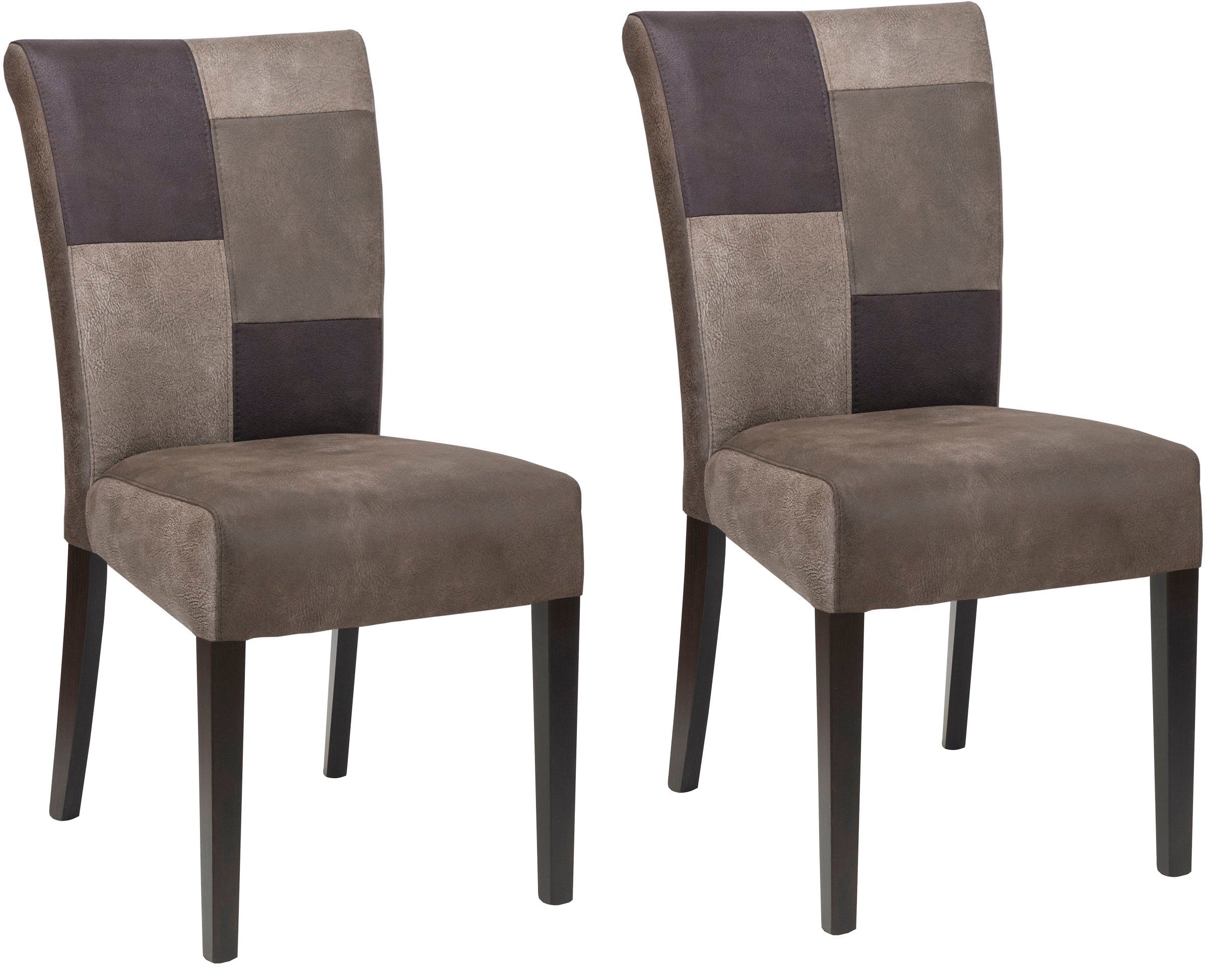 Home affaire Esszimmerstuhl Queen (Set, 2 St), Beingestell aus Massivholz, günstig online kaufen