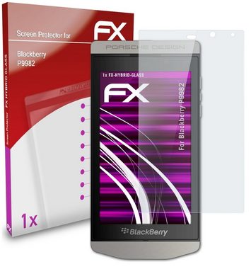 atFoliX Schutzfolie Panzerglasfolie für Blackberry P9982, Ultradünn und superhart