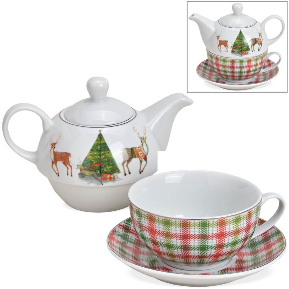 matches21 HOME & HOBBY Teekanne »Tea For One Geschenk Set Weihnachten