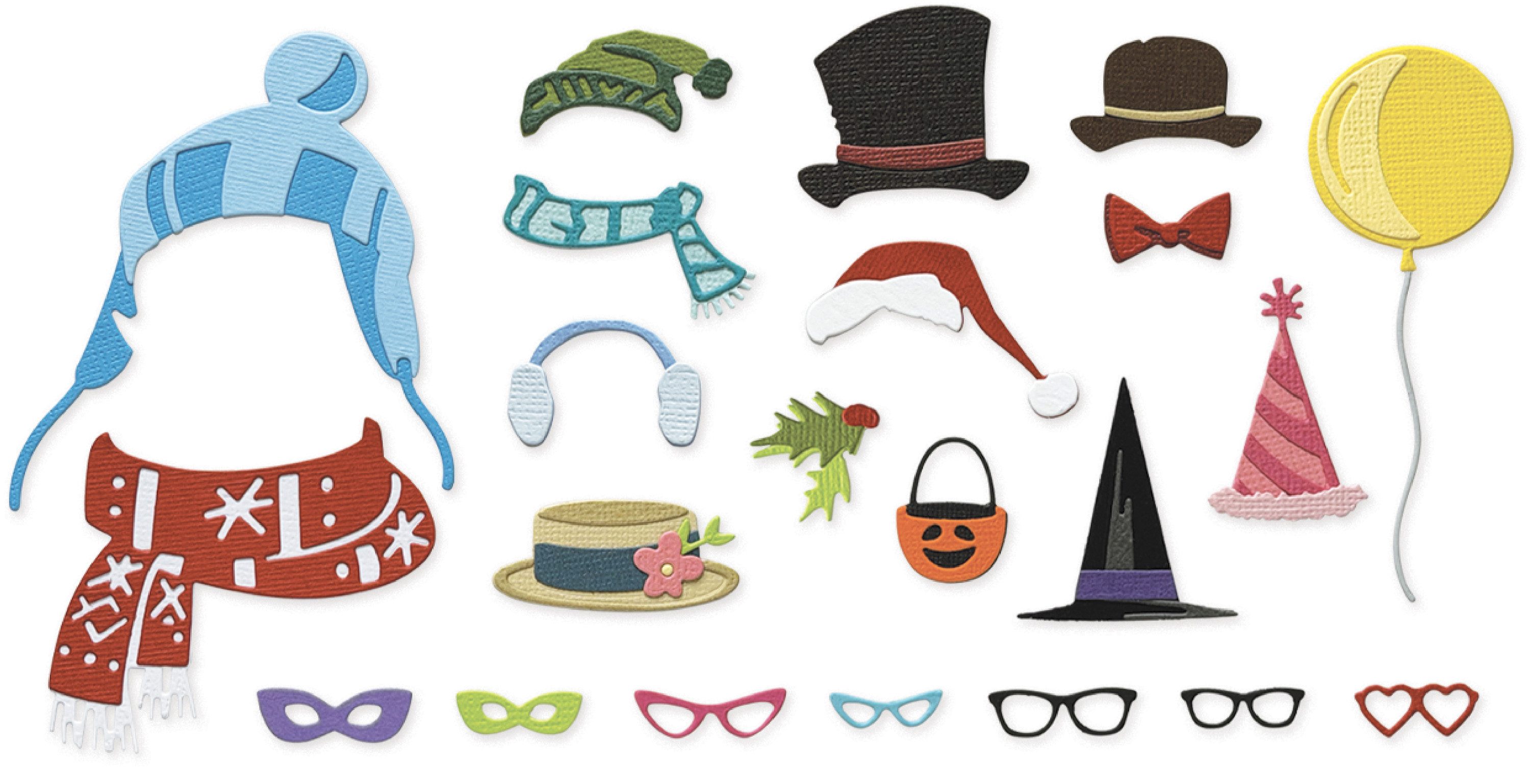 Sizzix Motivschablone Thinlits Stanzschablone Small Accessories by Tim Holtz, 24 Teile
