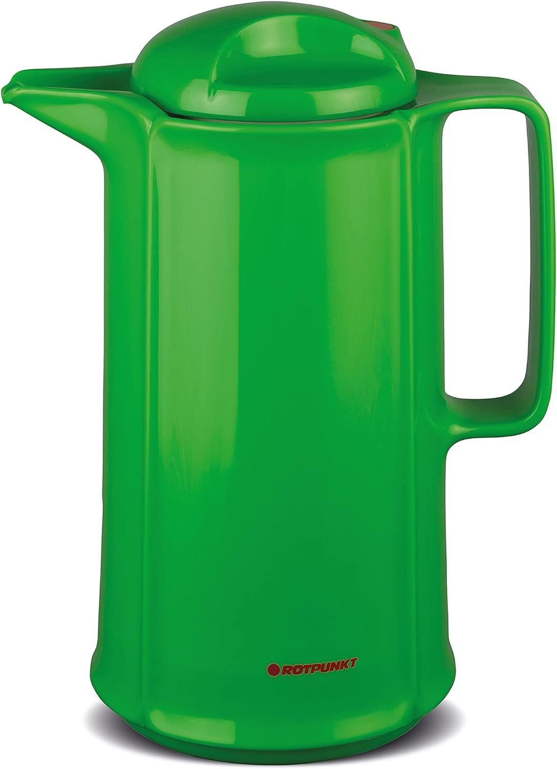 ROTPUNKT Isolierkanne 1,0 Liter 420 Glaseinsatz I hochwertig I langlebig I 24 Std heiß, (Kaffeekanne I Teekanne), robust und auslaufsicher