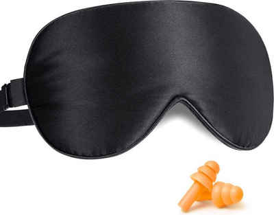 BOTC Augenmaske Schlafmaske - 100% Verdunkelung - Reisemaske, Augenbinde - - Meditation - Schlaf - Reisen - Schwarz