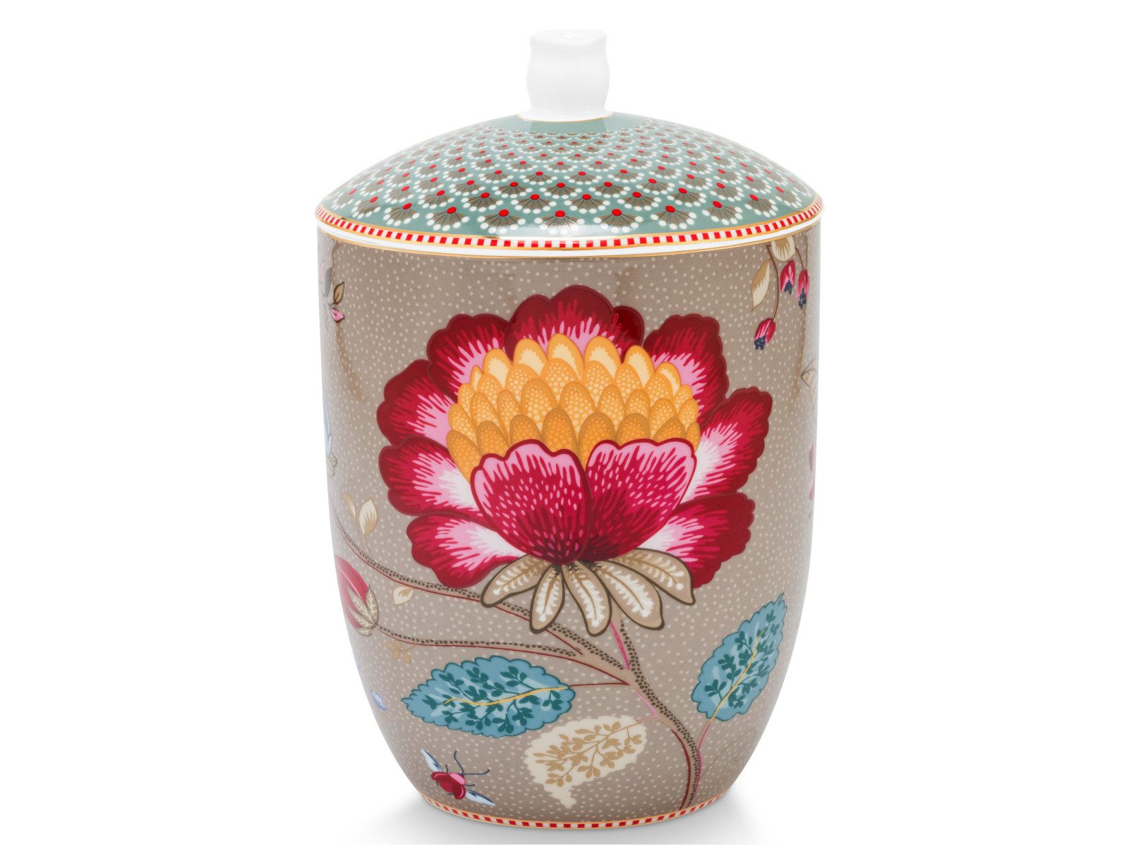PiP Studio Aufbewahrungsbox Blooming Tales Fantasy Khaki Aufbewahrungsdose 1,5l